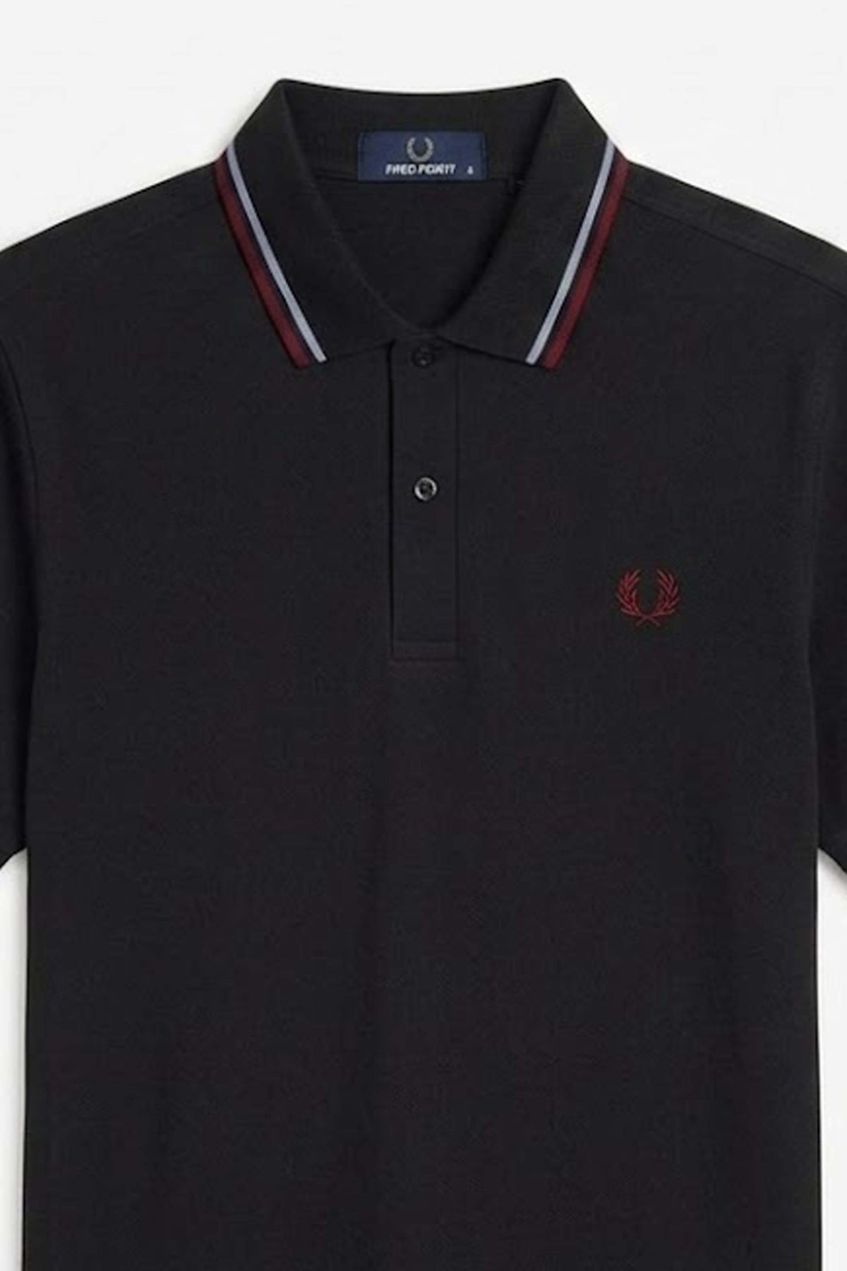 FRED PERRY TWIN TIPPED en color NEGRO (3)