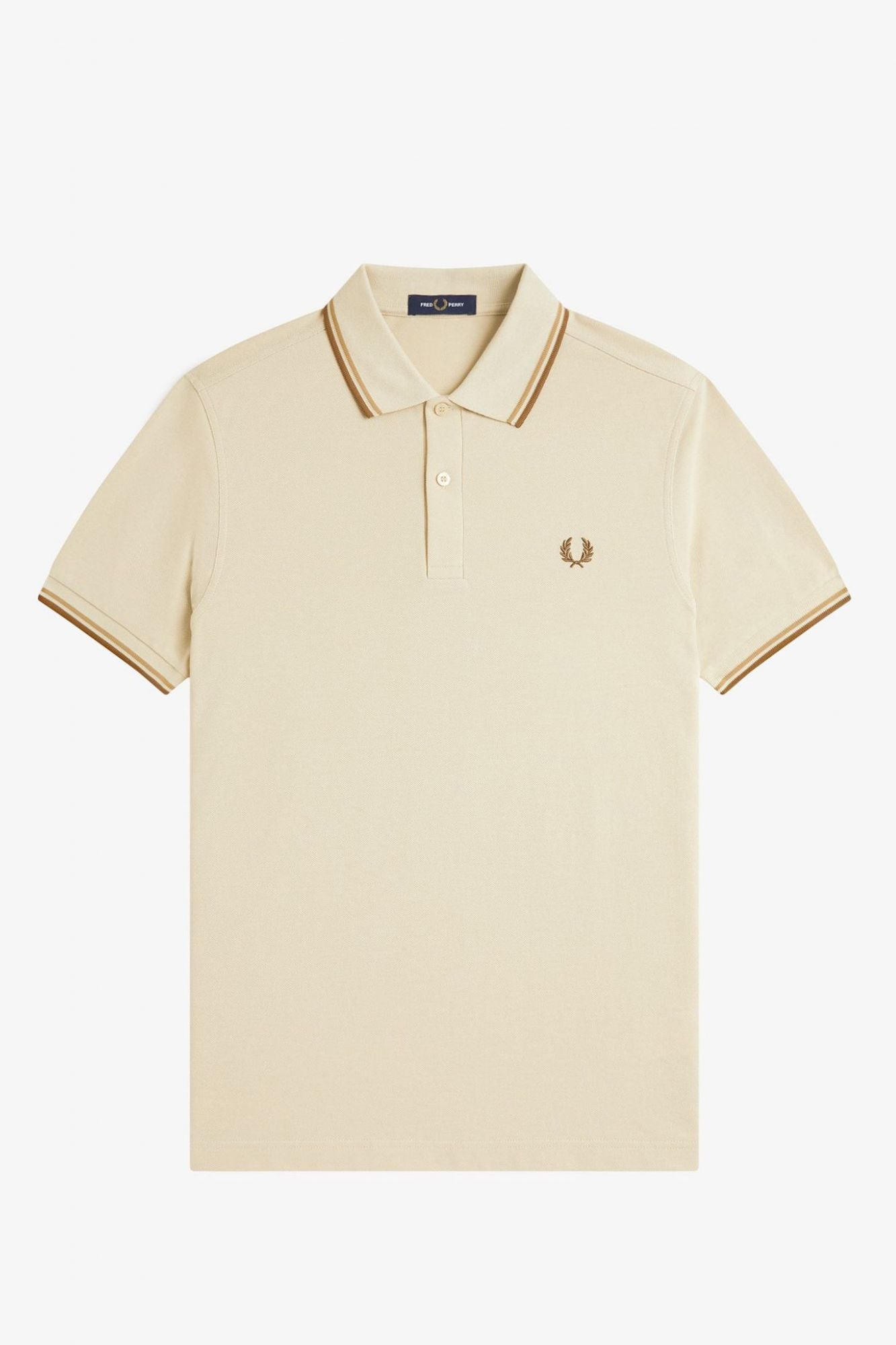 FRED PERRY TWIN TIPPED en color BEIS (2)