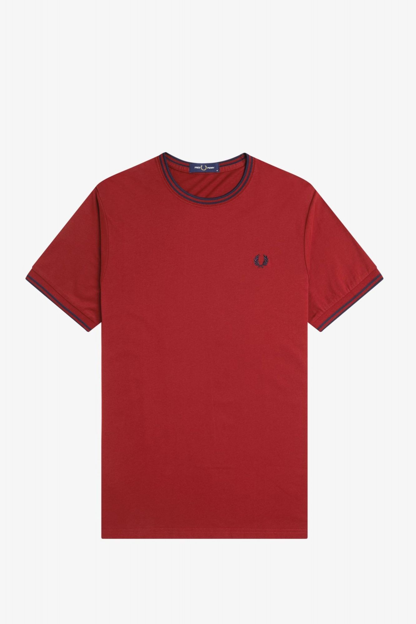 FRED PERRY TWIN TIPPED T-SHIRT en color ROJO (2)