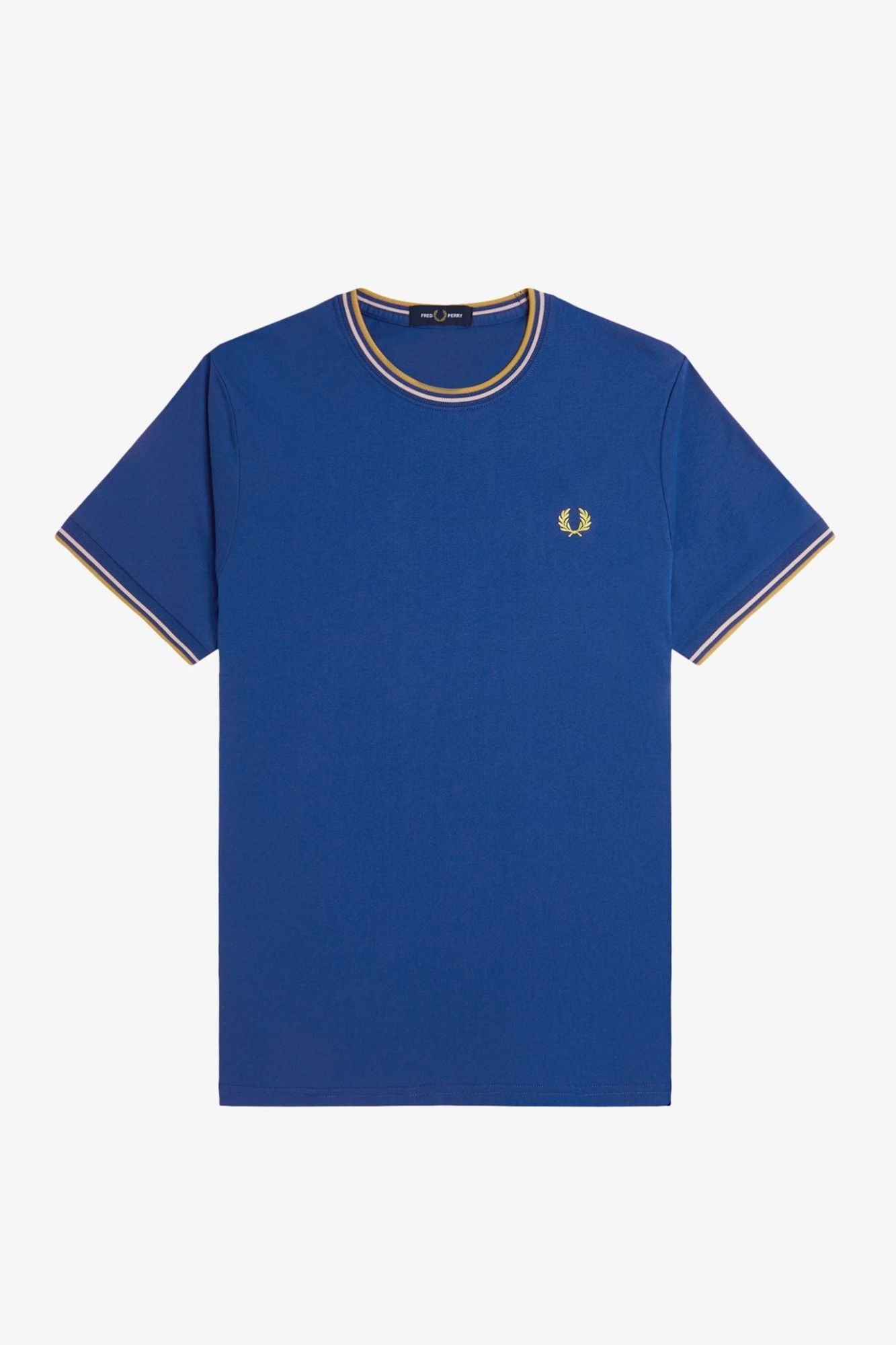 FRED PERRY TWIN TIPPED T-SHIRT en color AZUL (2)