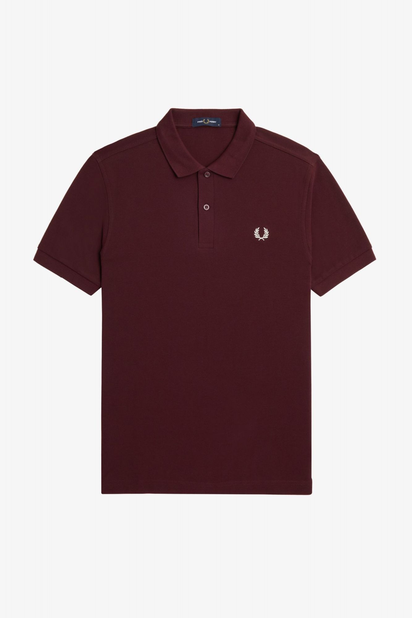 FRED PERRY PLAIN FRED PERRY SHIRT en color BURDEOS (2)