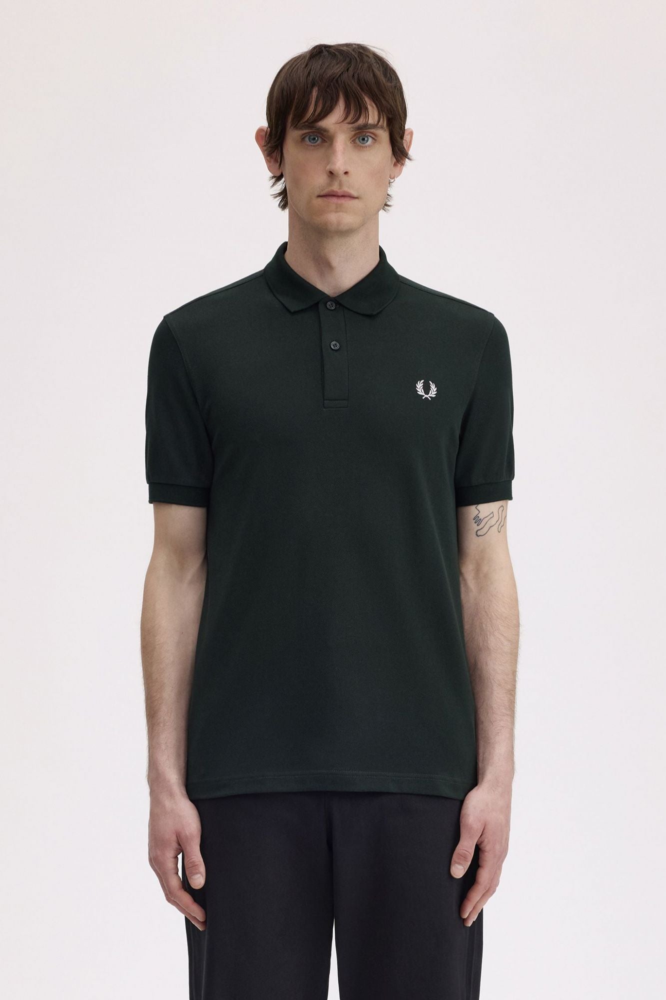 FRED PERRY PLAIN FRED PERRY SHIRT en color VERDE (1)