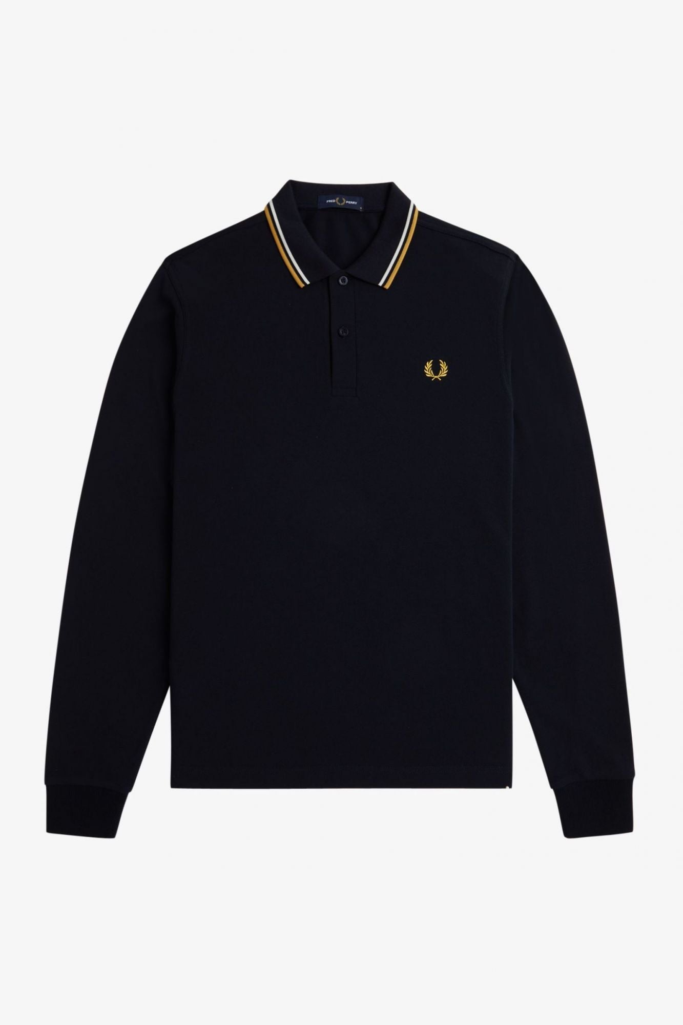 FRED PERRY LS TWIN TIPPED SHIRT en color AZUL (2)