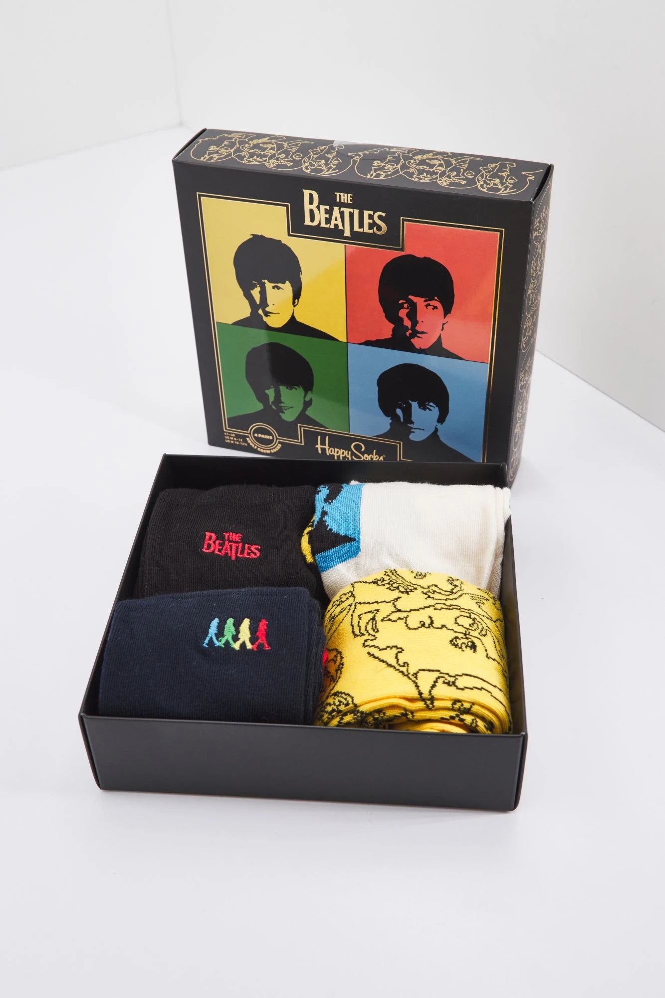 HAPPY SOCKS THE BEATLELS 4 PACK GIFT en color MULTICOLOR (5)