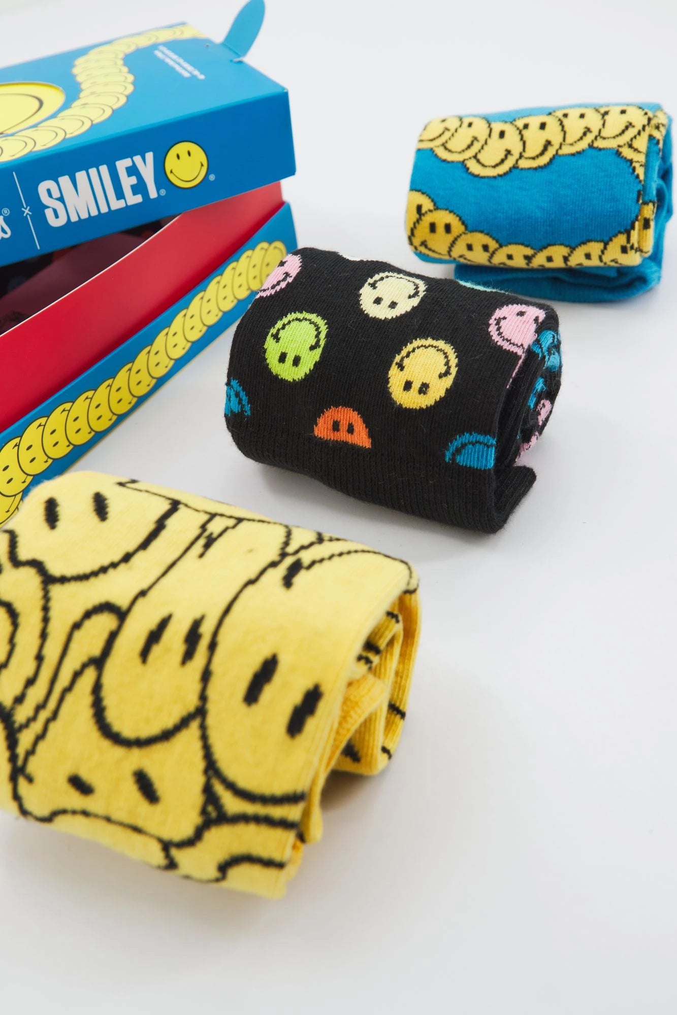 HAPPY SOCKS SMILE GIFT CREW SOCK en color MULTICOLOR (6)