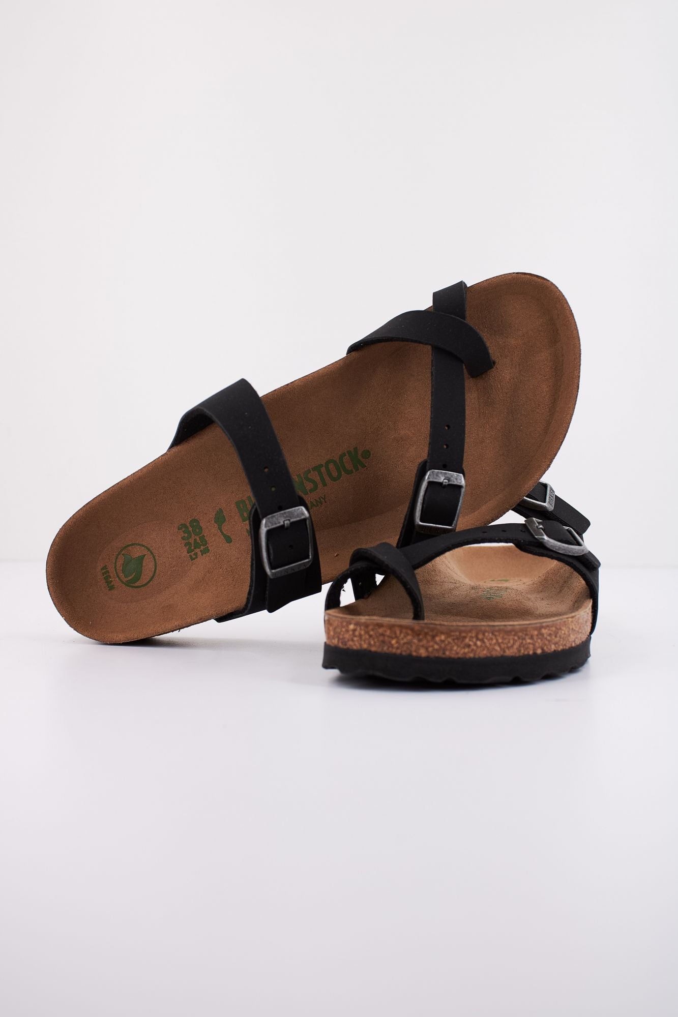 BIRKENSTOCK MAYARI BIRKO-FLOR NUBUCK en color NEGRO (4)