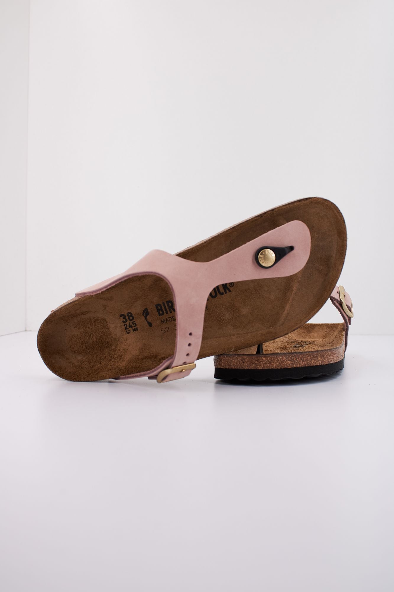 BIRKENSTOCK GIZEH NUBUCK LEATHER en color ROSA (4)