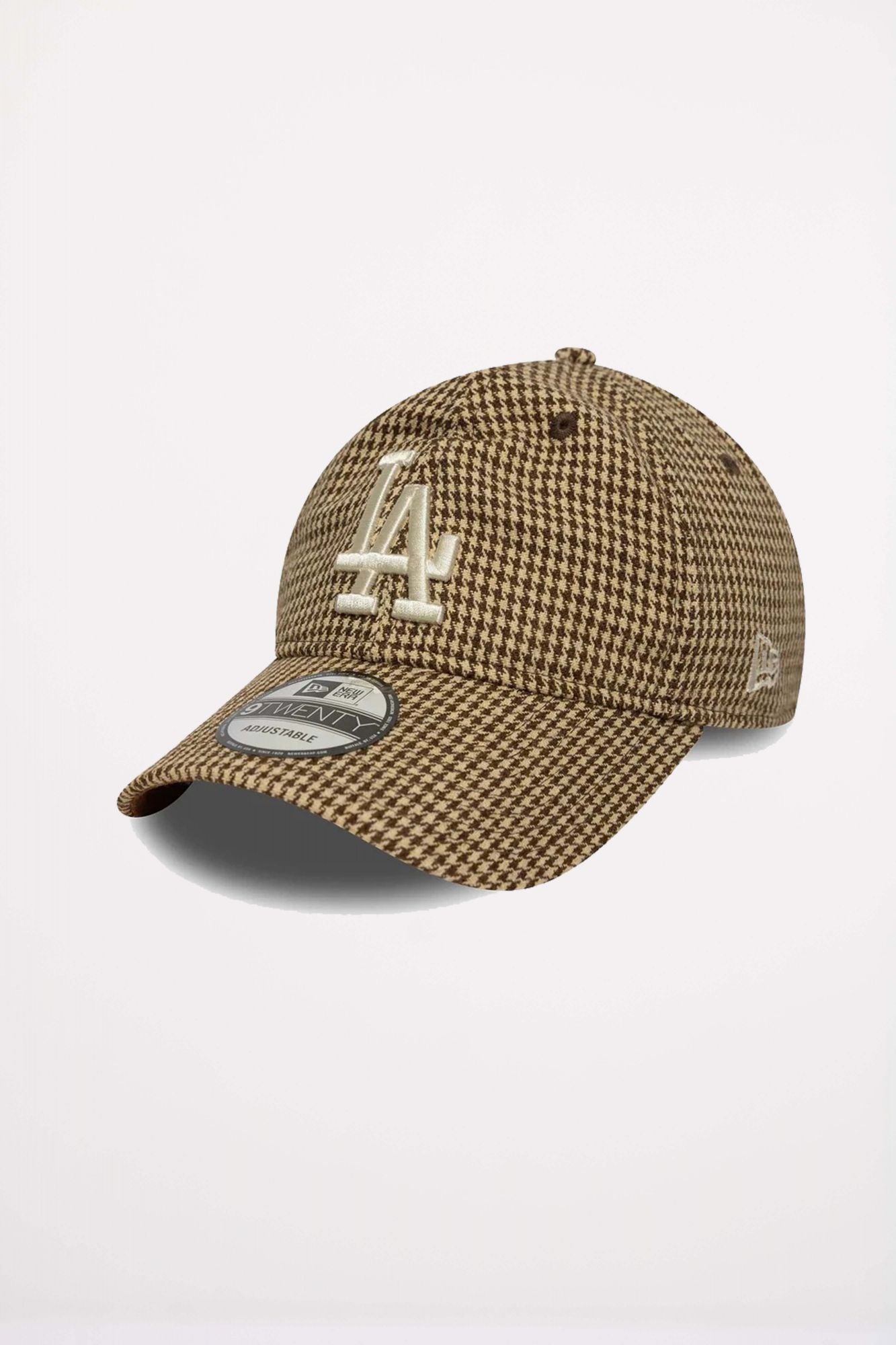 NEW ERA LA DODGERS MLB HOUNDSTOOTH BROWN 9TWENTY en color MARRON (1)