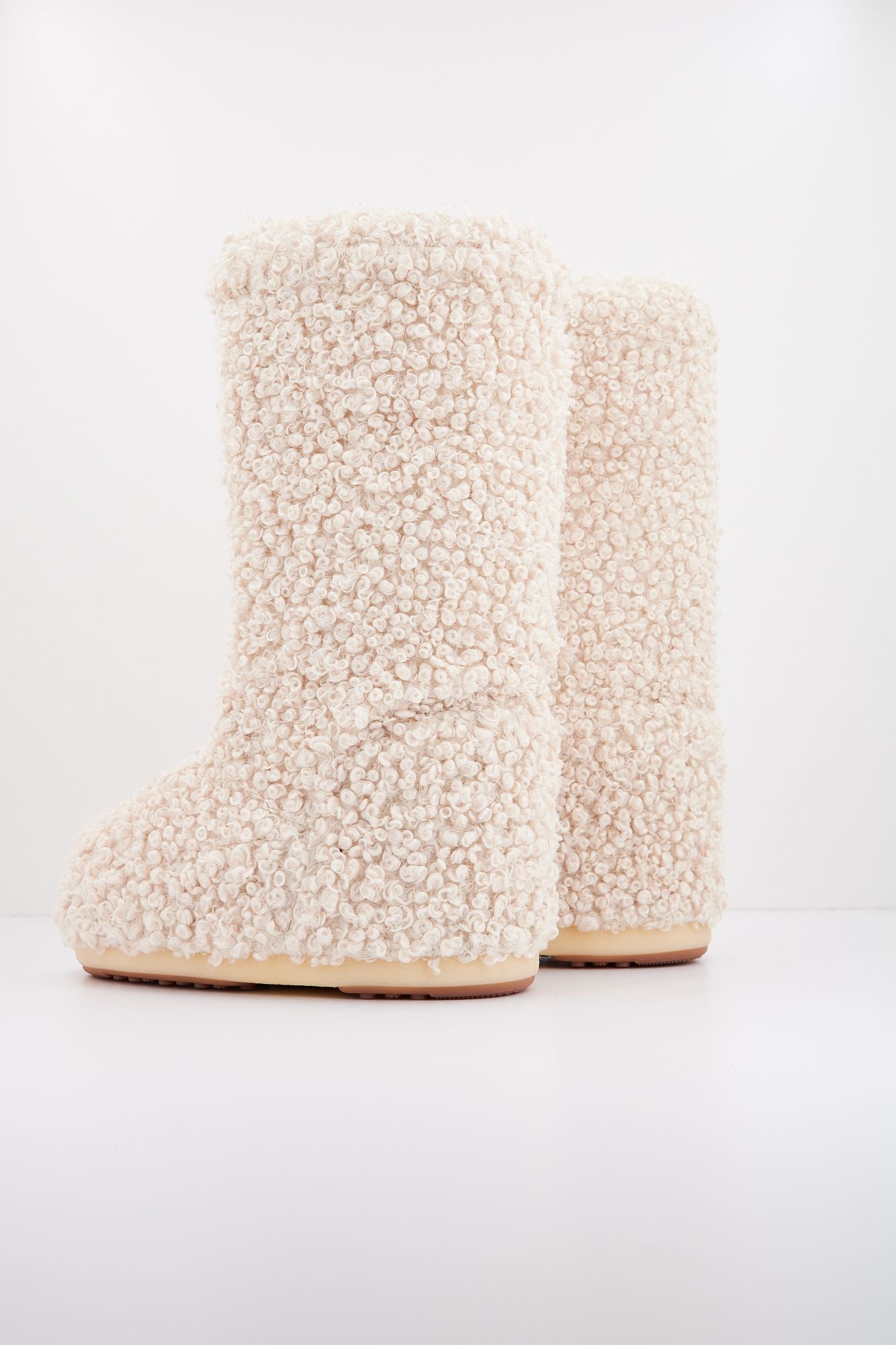 MOON BOOT MB ICON FAUX CURLY en color BLANCO (3)