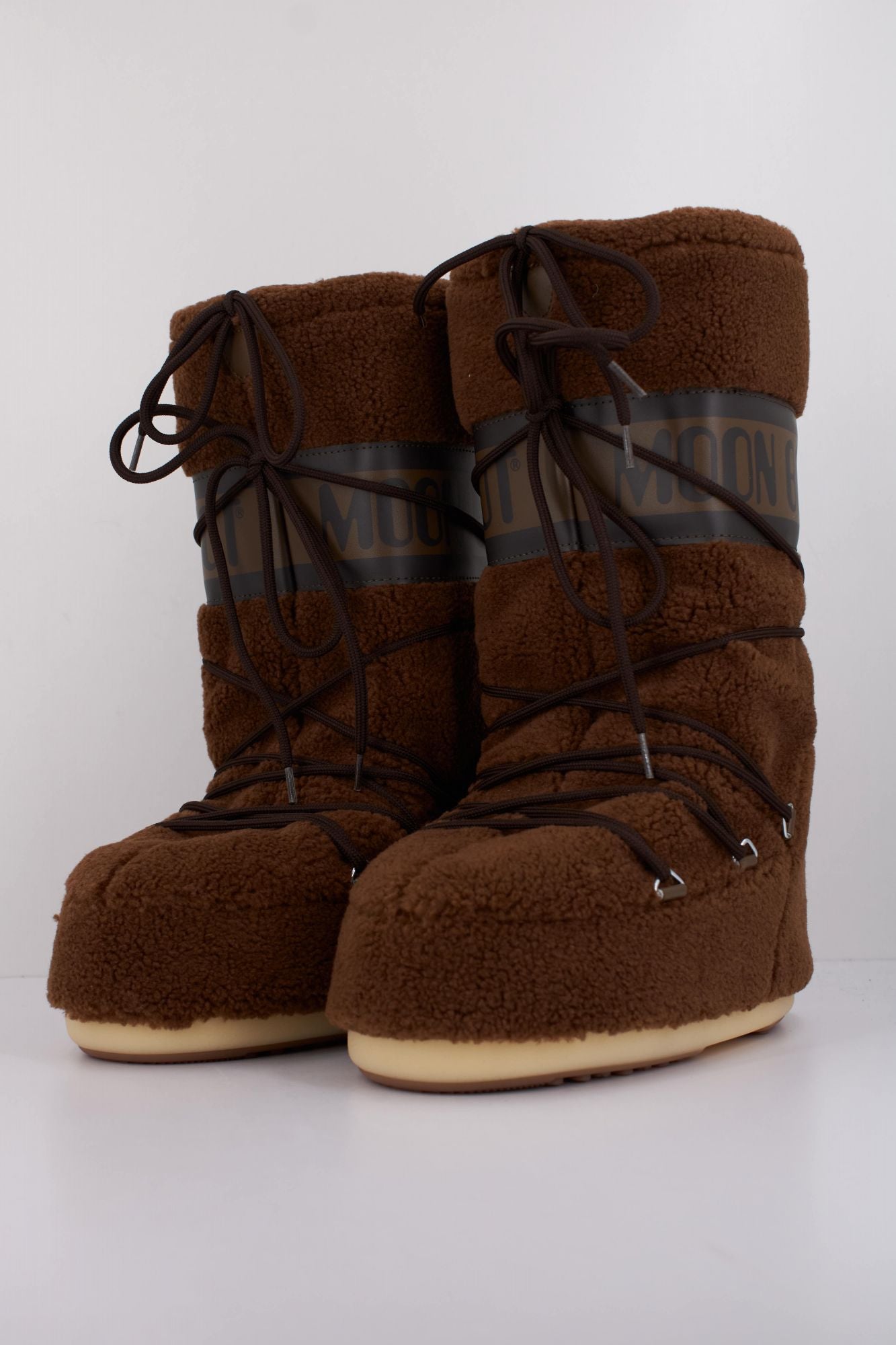 MOON BOOT MB ICON FLEECE en color MARRON (2)