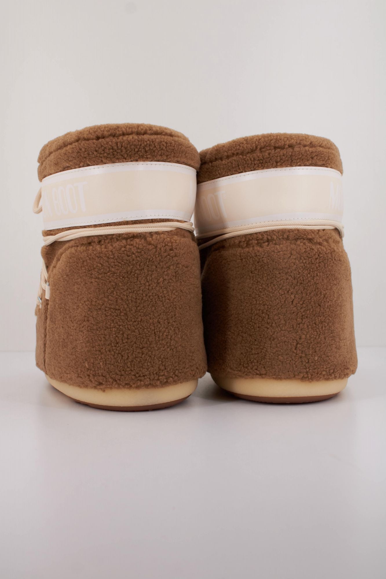 MOON BOOT MB ICON LOW FLEECE en color MARRON (3)