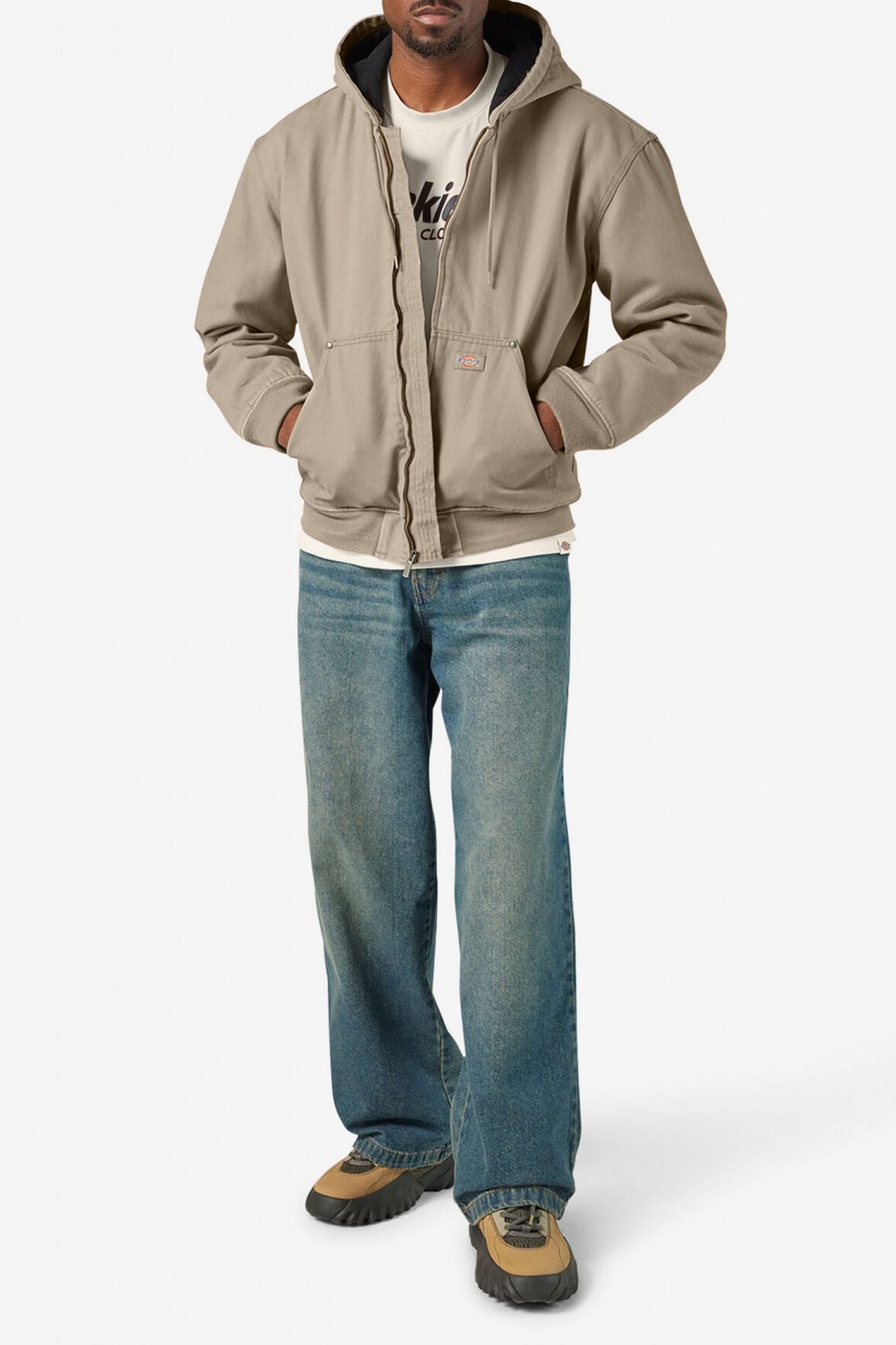 DICKIES HILHAM HOODED en color BEIS (4)
