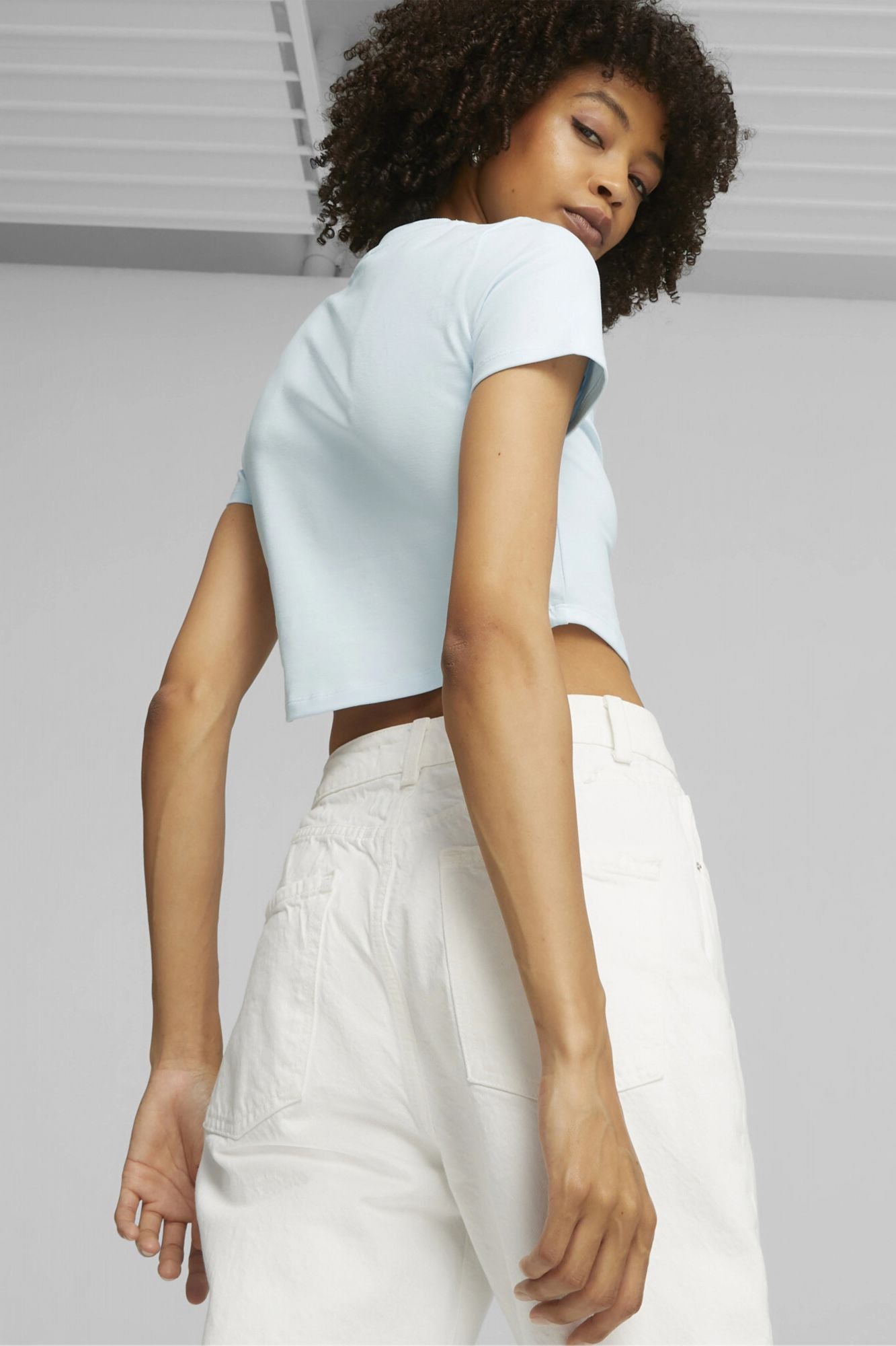 PUMA DARE TO CROPPED SLIM TEICY en color AZUL (3)