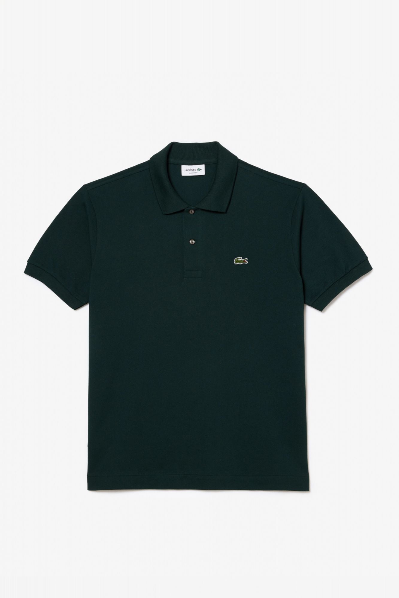 LACOSTE L1212 SHORT SLEEVED RIBBED COLLAR S en color VERDE (2)