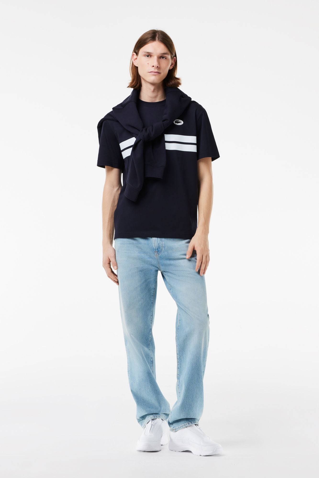 LACOSTE TH8590 TEE-SHIRT en color AZUL (4)