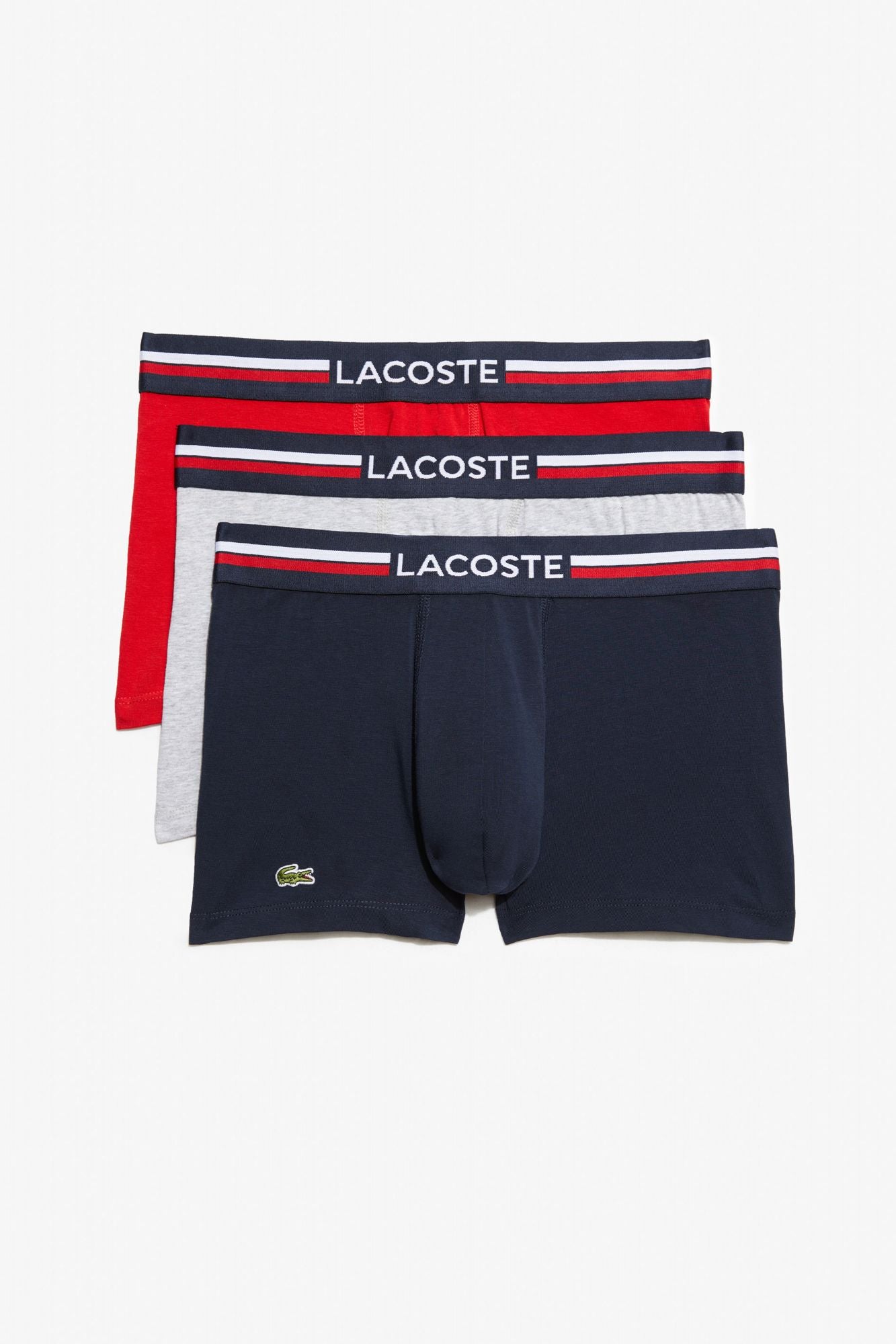 LACOSTE PACK DE TRES CALZONCILLOS TRUNK en color MULTICOLOR (1)