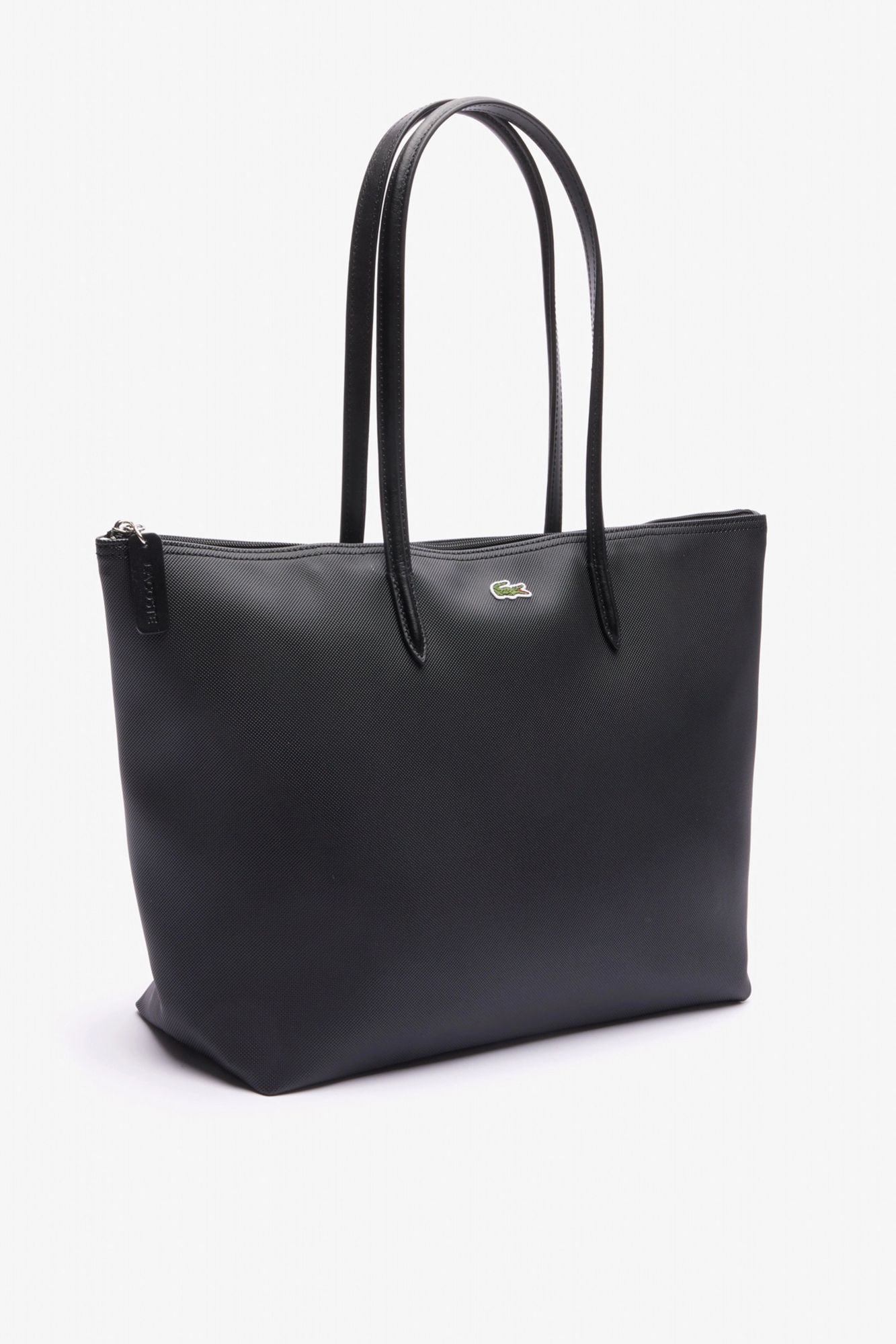 LACOSTE LARGE COATED CANVAS TOTE en color NEGRO (2)