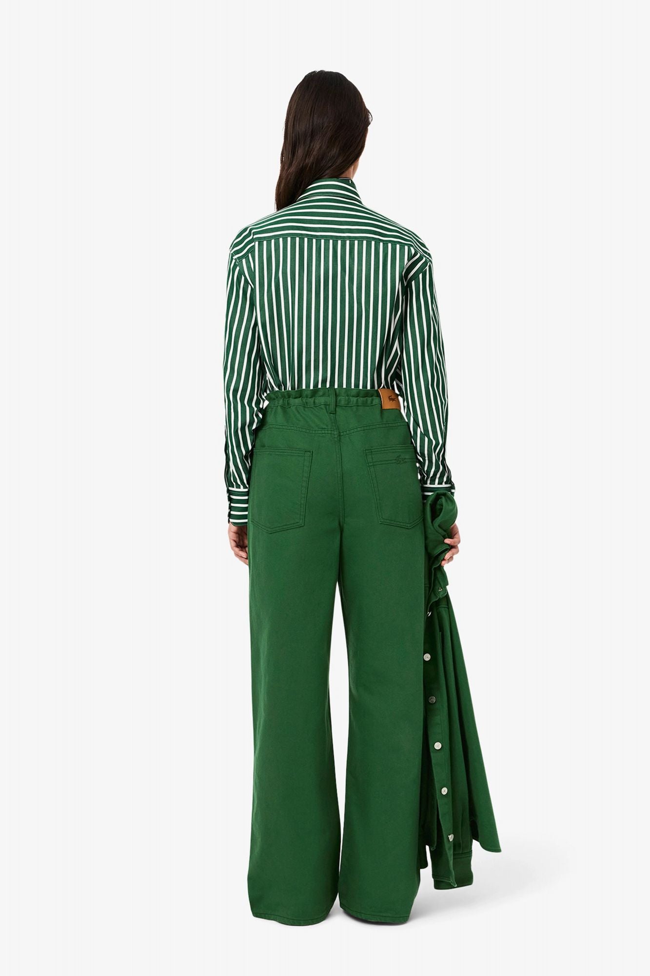 LACOSTE WIDE FIT DENIM JEANS en color VERDE (3)