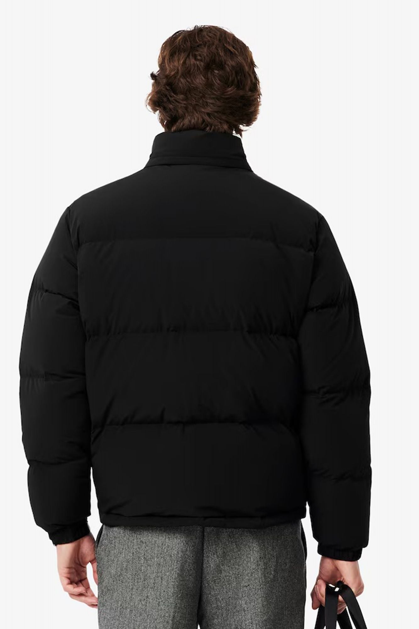 LACOSTE HOODED DOWN JACKET en color NEGRO (3)