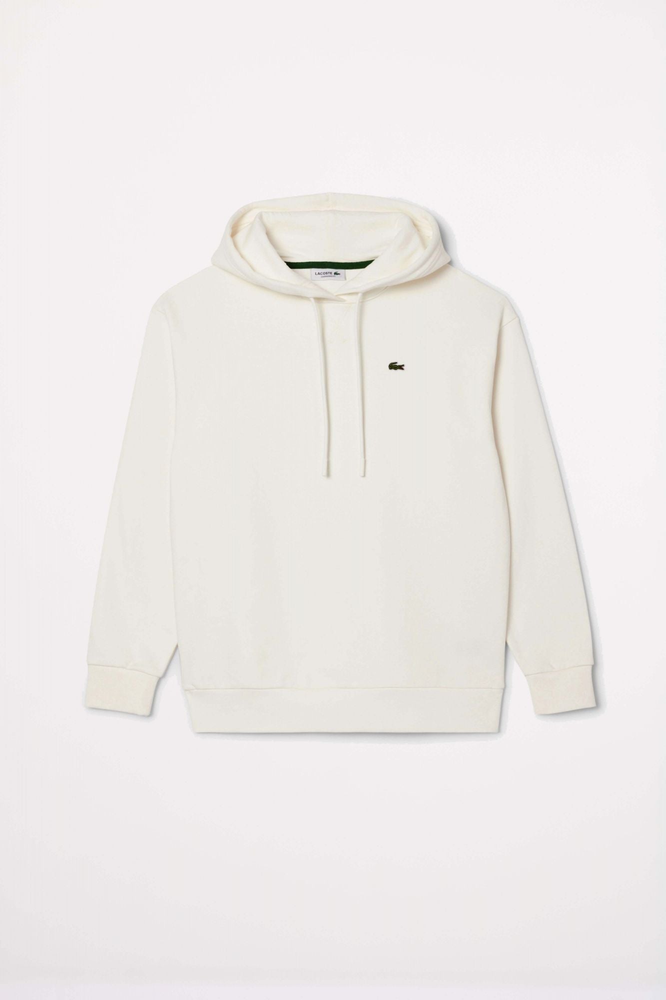 LACOSTE OVERSIZED FLEECE HOODIE en color BLANCO (2)