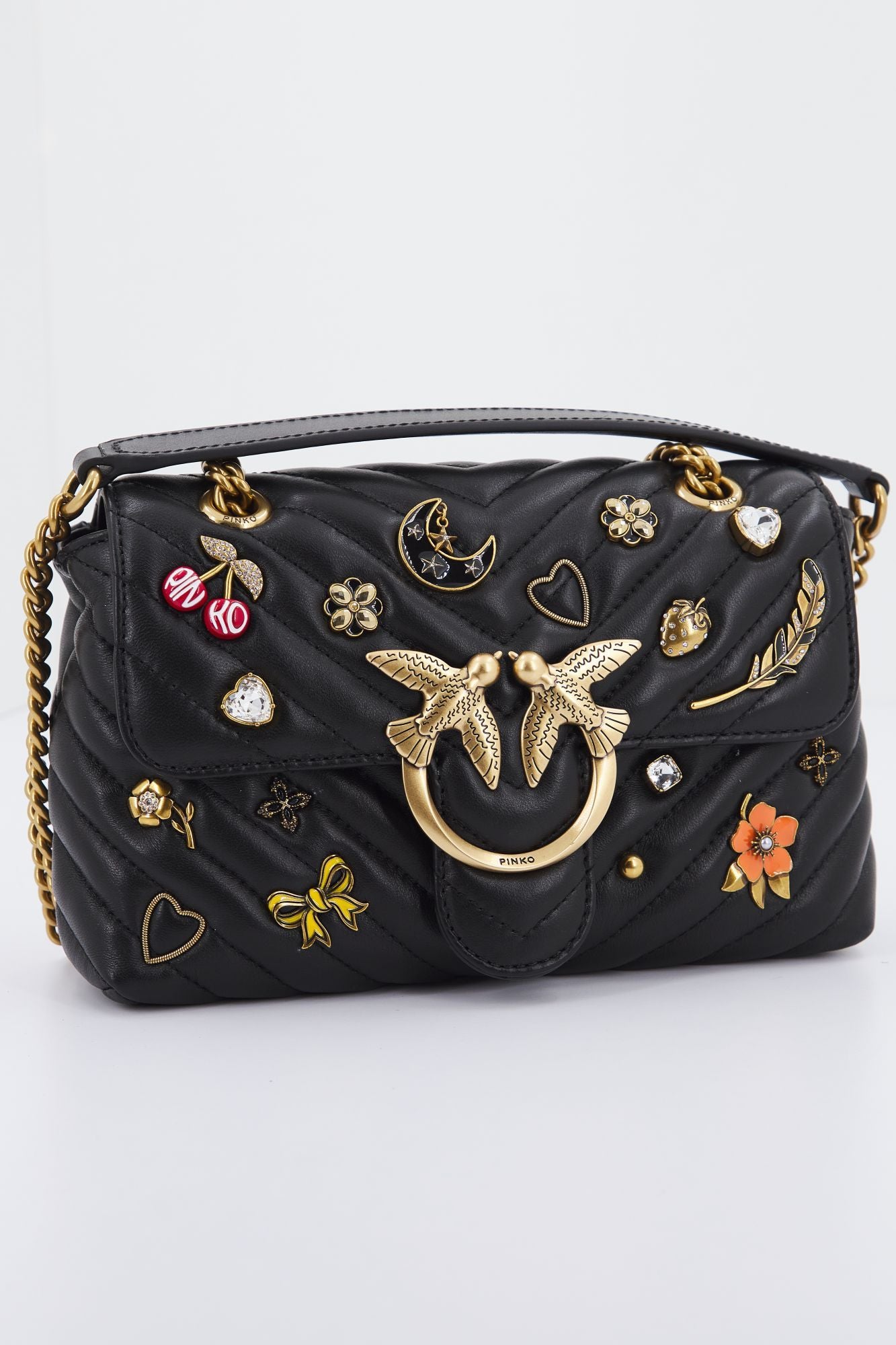 PINKO LOVE MINI LADY PUFF en color NEGRO (1)
