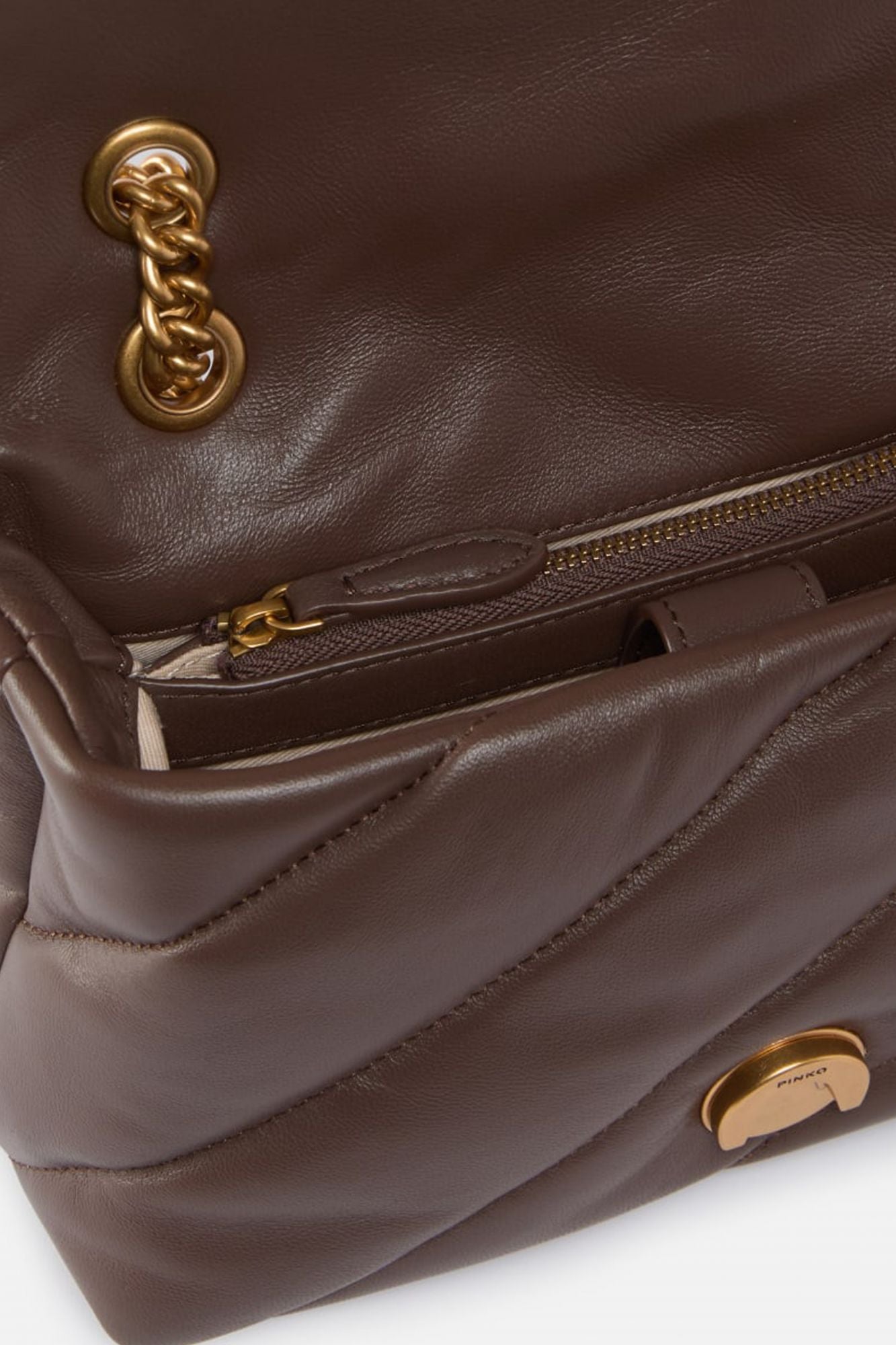 PINKO LOVE MINI PUFF CL SHEEP en color MARRON (3)