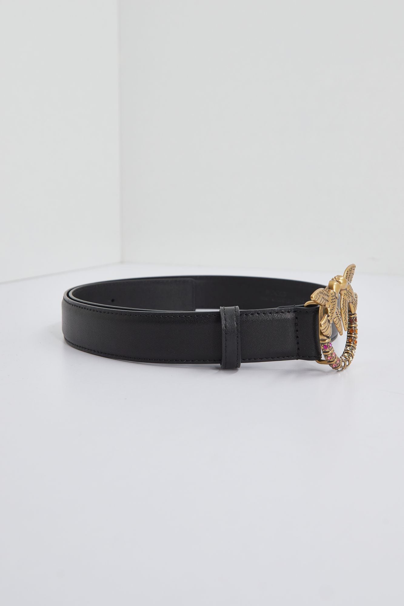 PINKO LOVE BERRY H3 BELT VIT en color NEGRO (2)