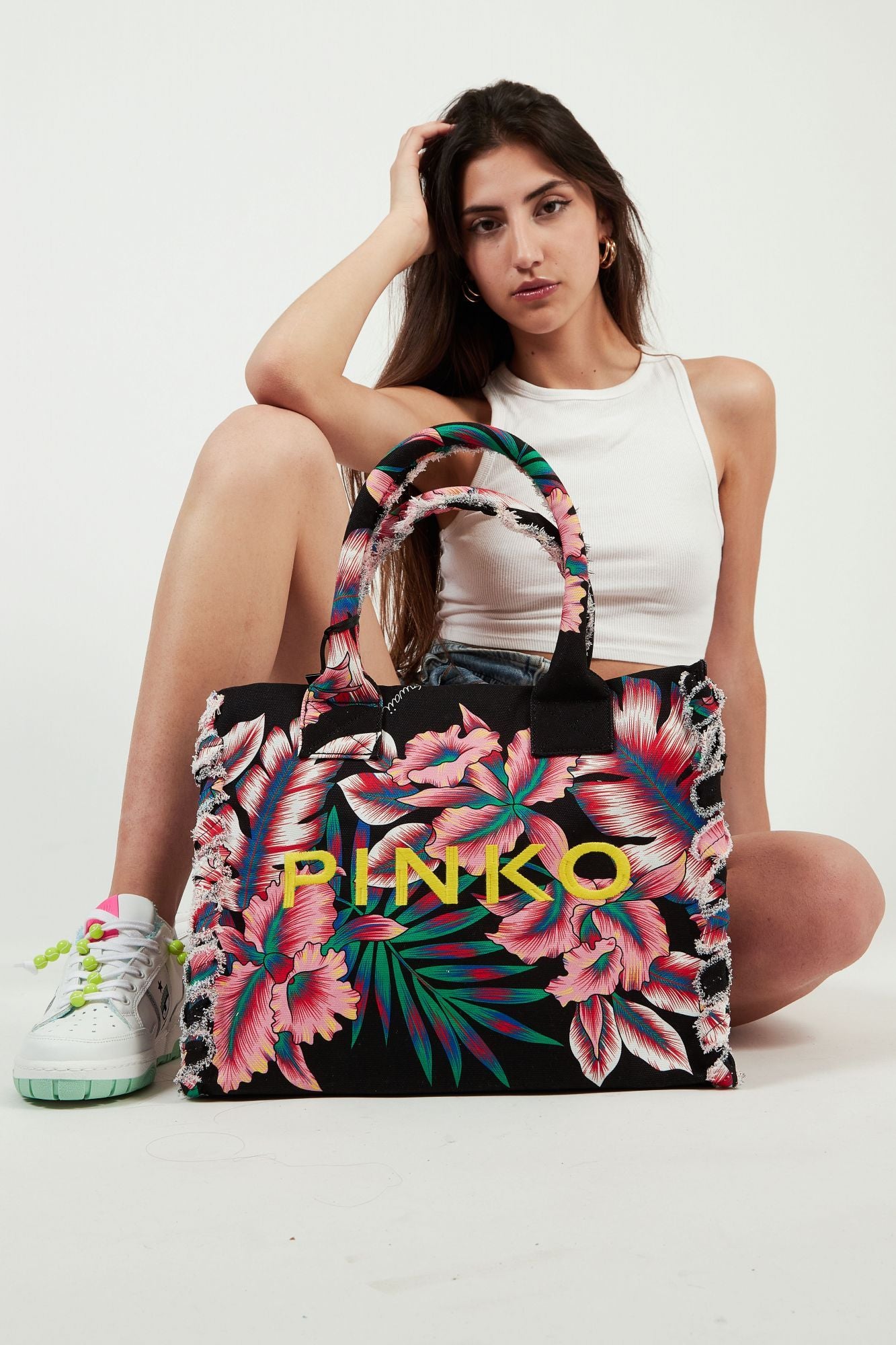 PINKO A0PZ BEACH SHOPPING en color NEGRO (2)