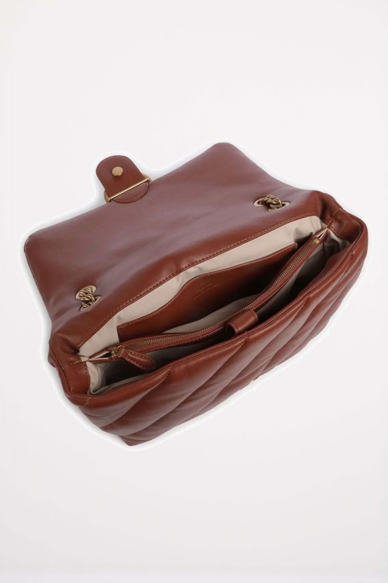 PINKO LOVE PUFF BIG CL SHEEP en color MARRON (4)
