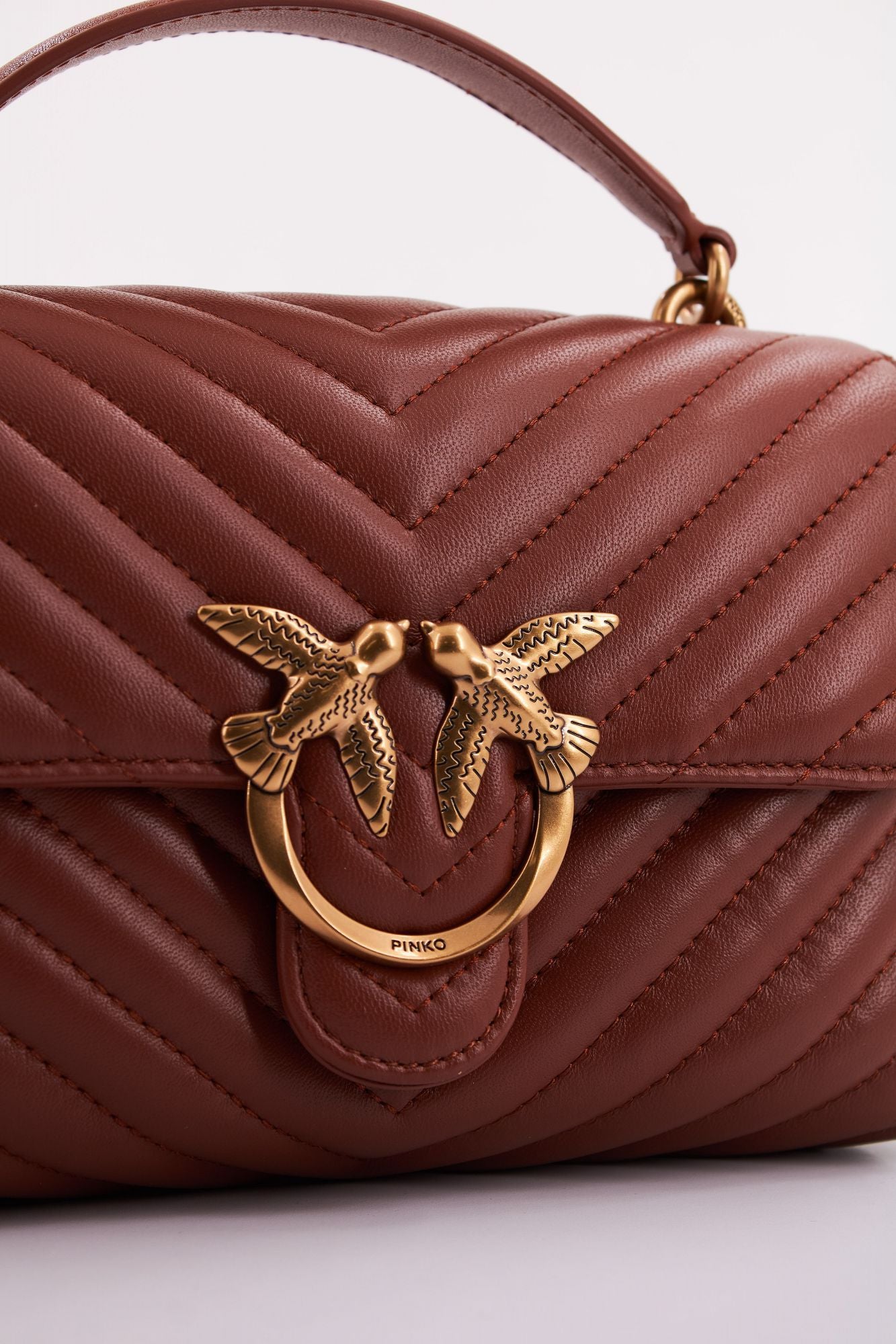 PINKO LOVE LADY PUFF MINI CL en color MARRON (4)