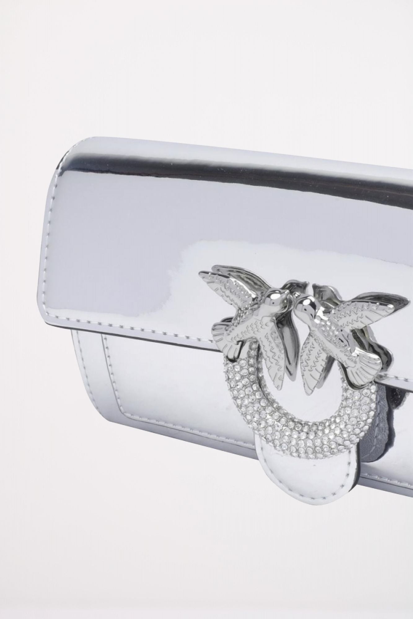 PINKO LOVE ICON WALLET C en color PLATA (4)