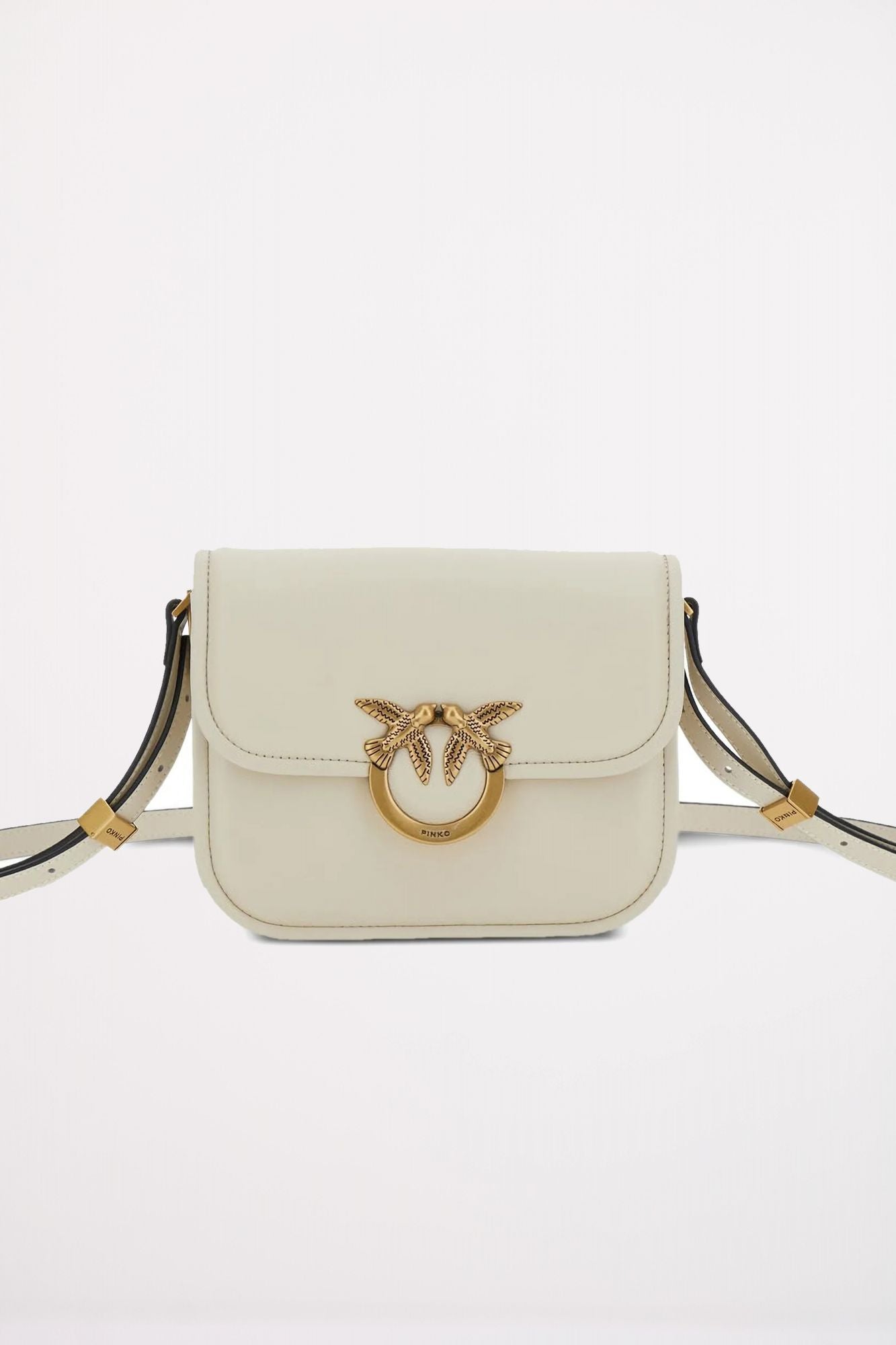 PINKO LOVE BOX BAG FL M en color BLANCO (1)