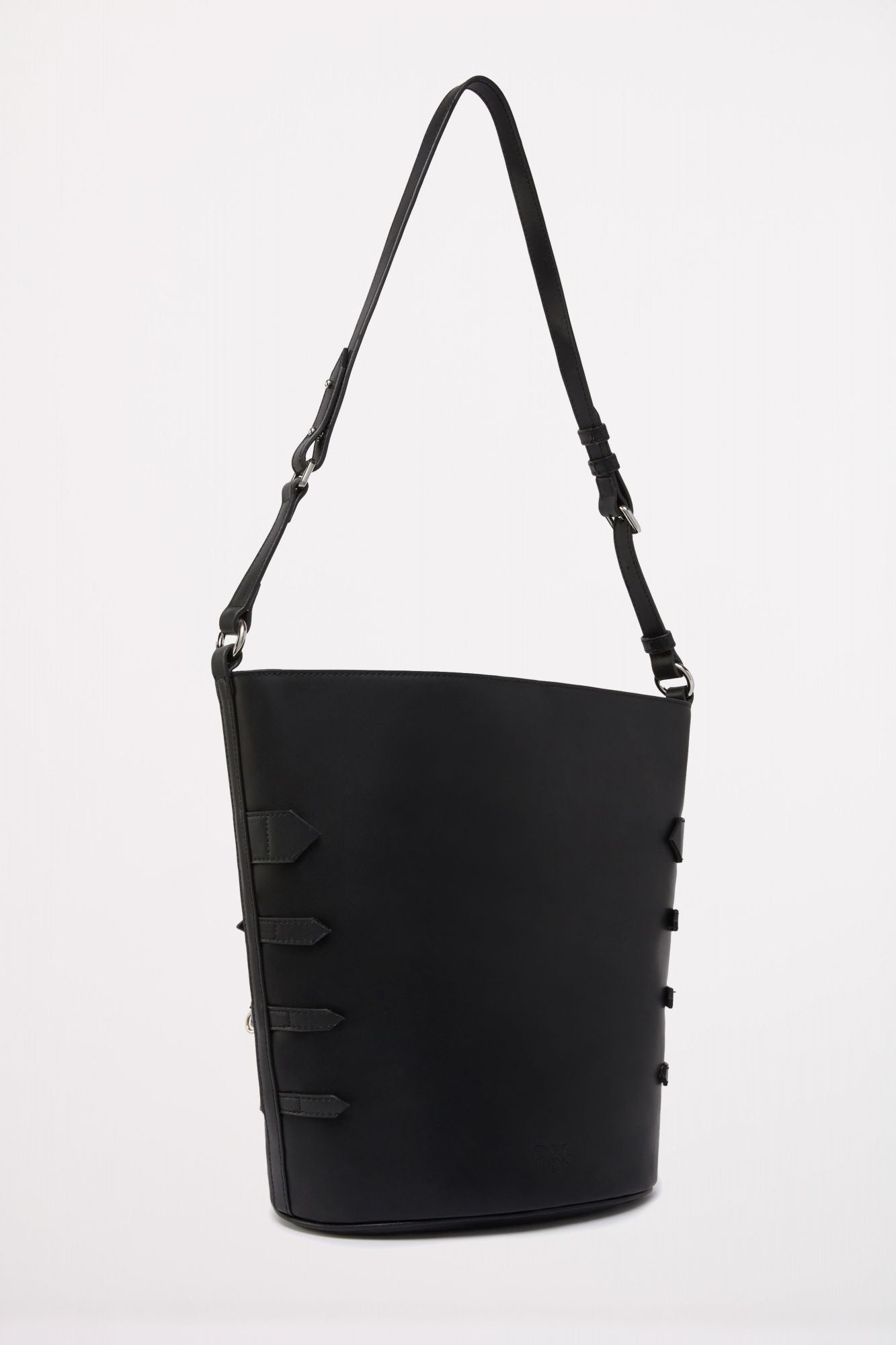 PINKO BELTS BUCKET VITE en color NEGRO (2)