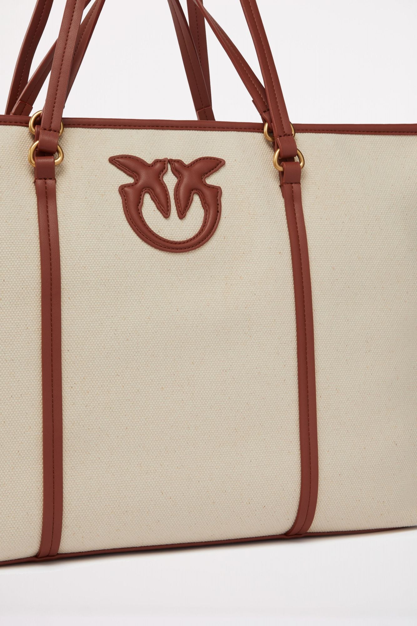 PINKO MIRANDA SHOPPER en color BEIS (3)