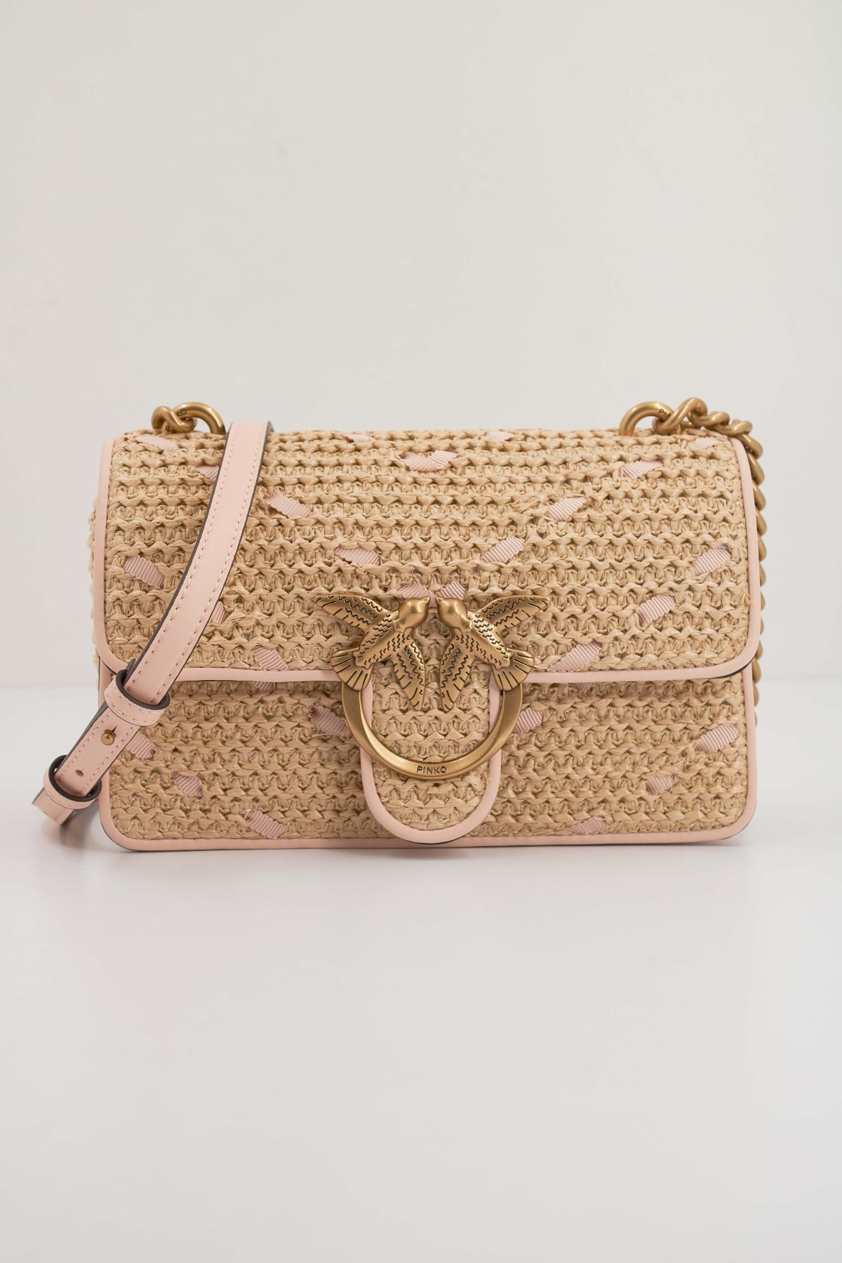 PINKO LOVE ONE MINI LIGHT DC en color BEIS (1)