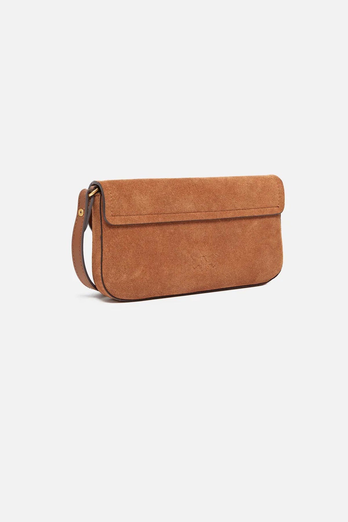 PINKO SADDLE FLAT SUEDE en color MARRON (2)