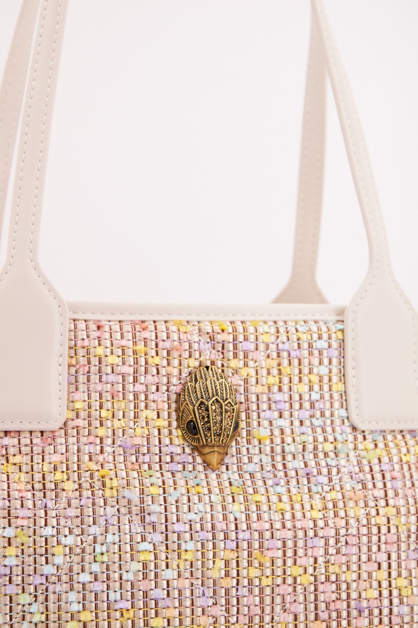 KURT GEIGER LONDON RAFFIA SQ SM SHOPPER en color BEIS (4)