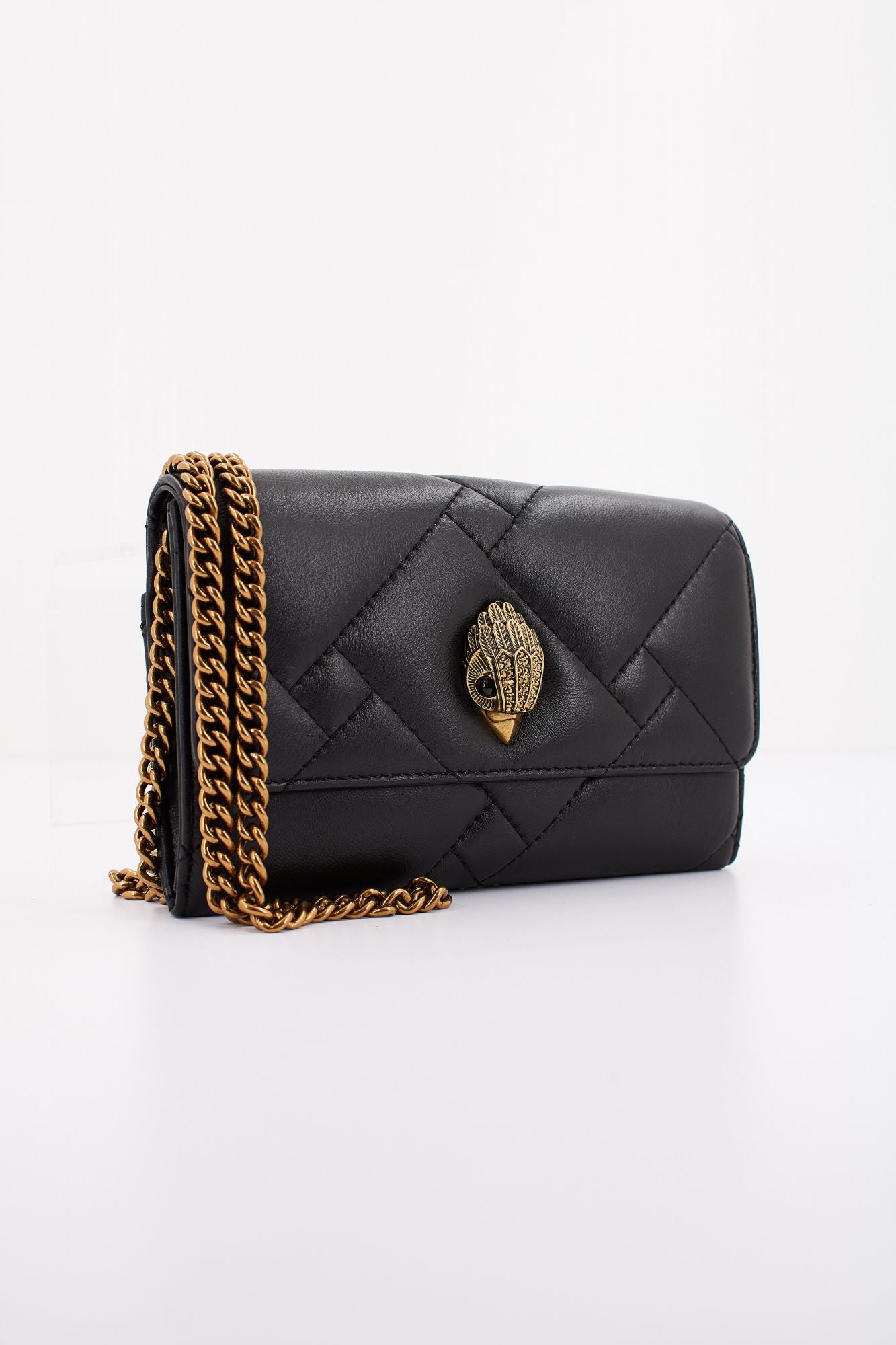 KURT GEIGER LONDON WALLET ON CHAIN PUFF en color NEGRO (2)