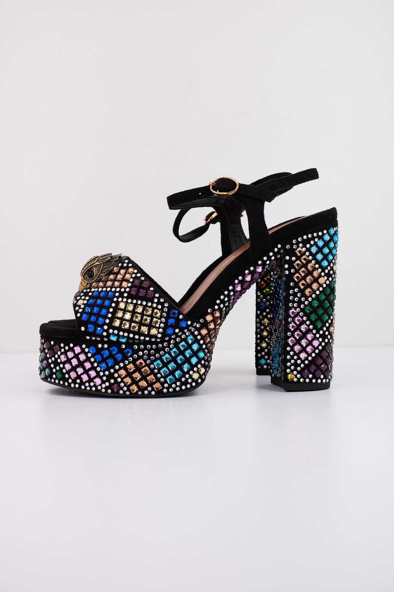 KURT GEIGER LONDON KENSINGTON PLATFORM SDL en color NEGRO (1)