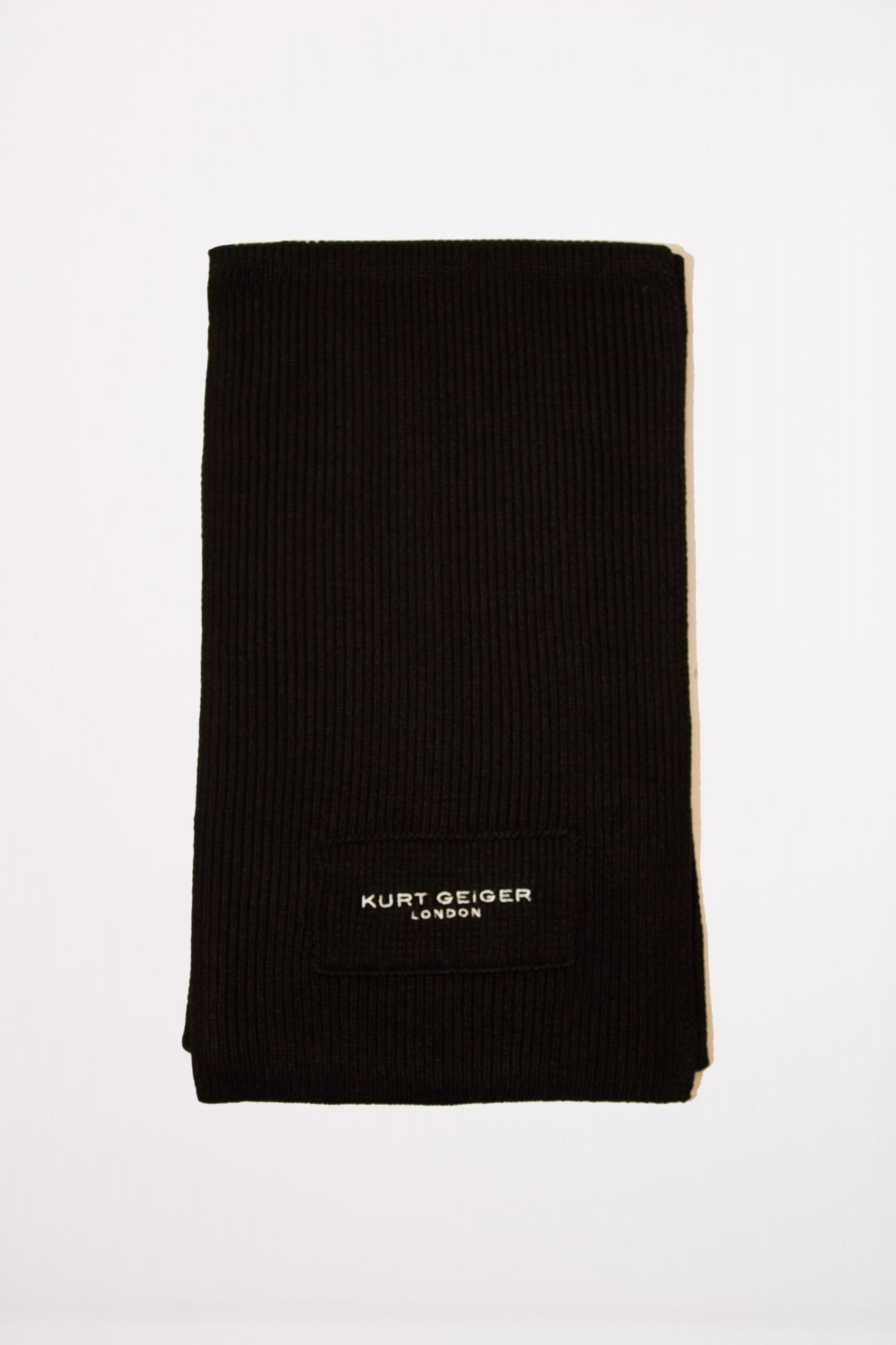 KURT GEIGER LONDON KGL KNITTED SCARF en color NEGRO (1)