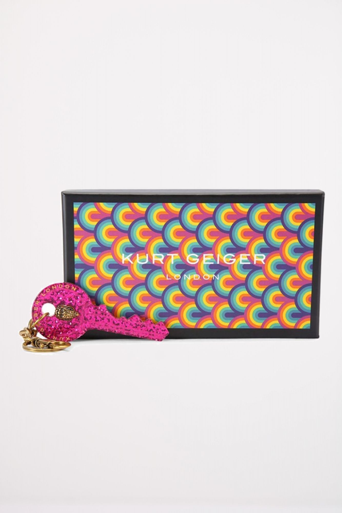KURT GEIGER LONDON KEY KEYRING en color ROSA (3)