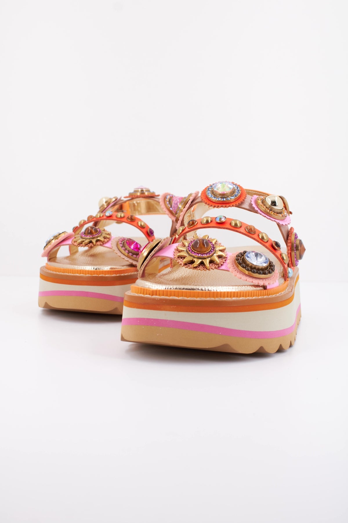 KURT GEIGER LONDON OCTAVIA SLING PLATFORM en color MULTICOLOR (2)