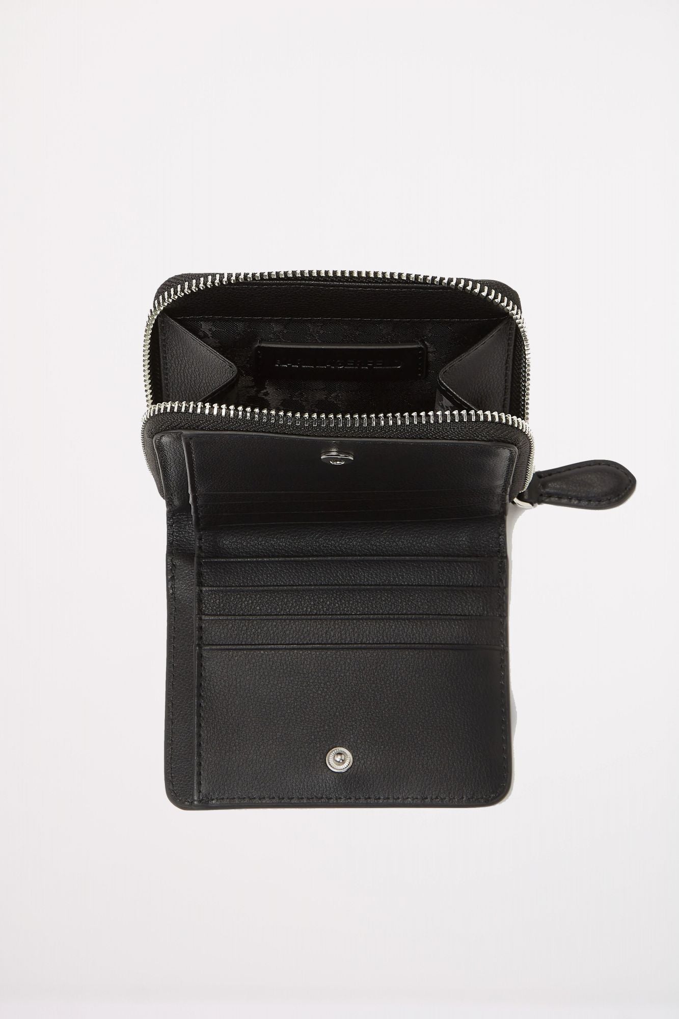 KARL LAGERFELD IKON PEBBLE MD BIFOLD WLLT en color NEGRO (3)