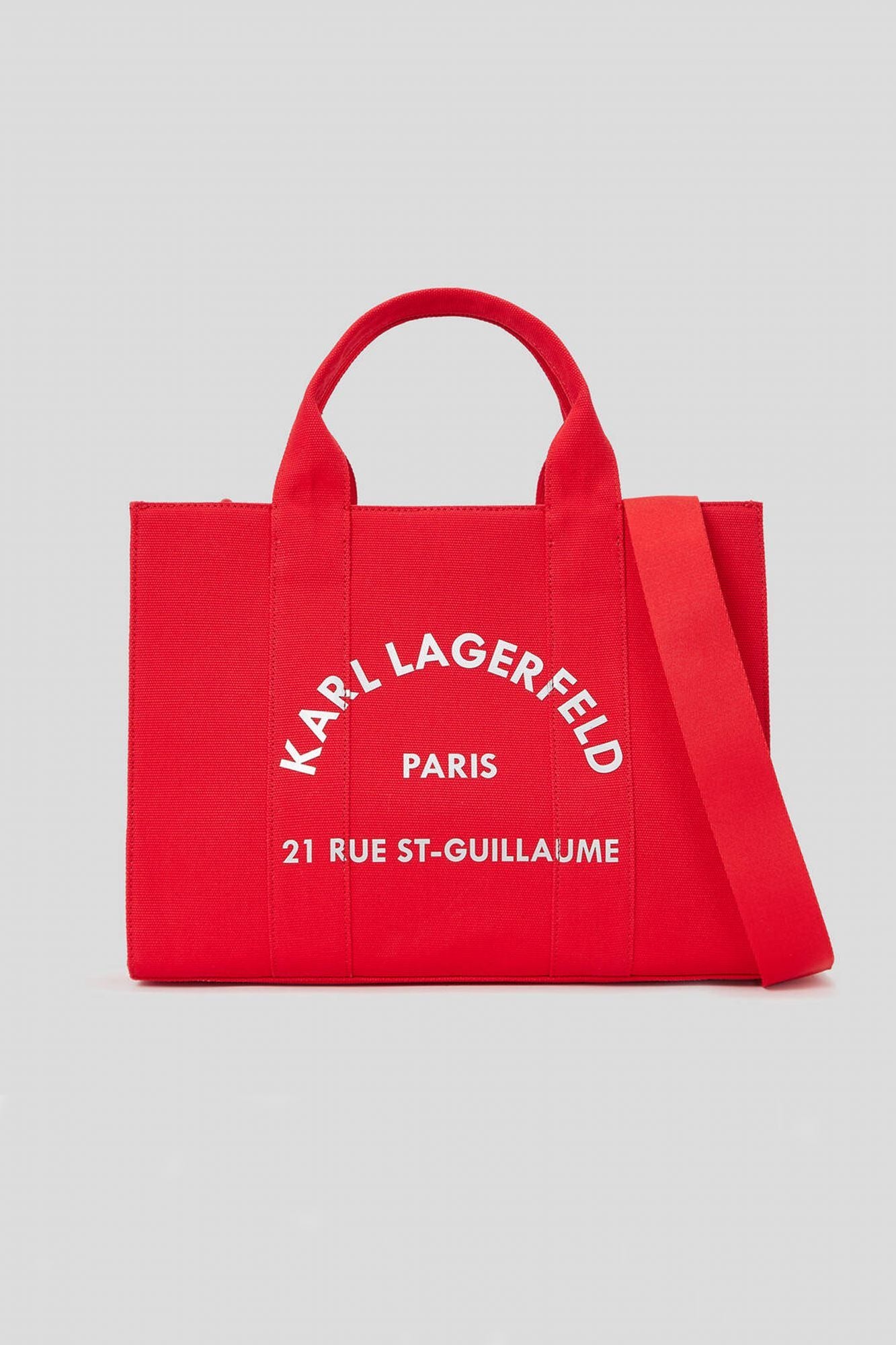 KARL LAGERFELD RSG SQUARE MEDIUM TOTE en color ROJO (1)