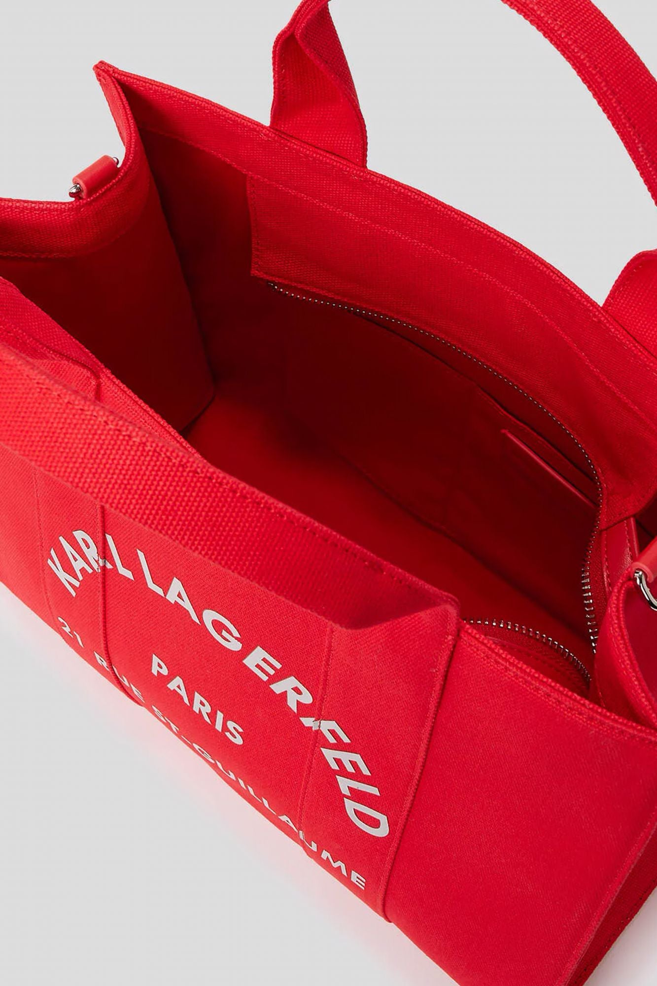 KARL LAGERFELD RSG SQUARE MEDIUM TOTE en color ROJO (3)