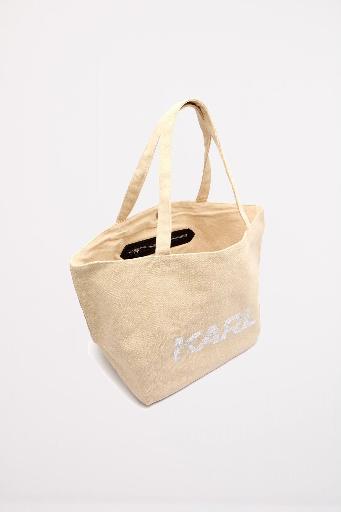 KARL LAGERFELD K ESSENTIAL BIG LOGO SHOPP en color BEIS (4)