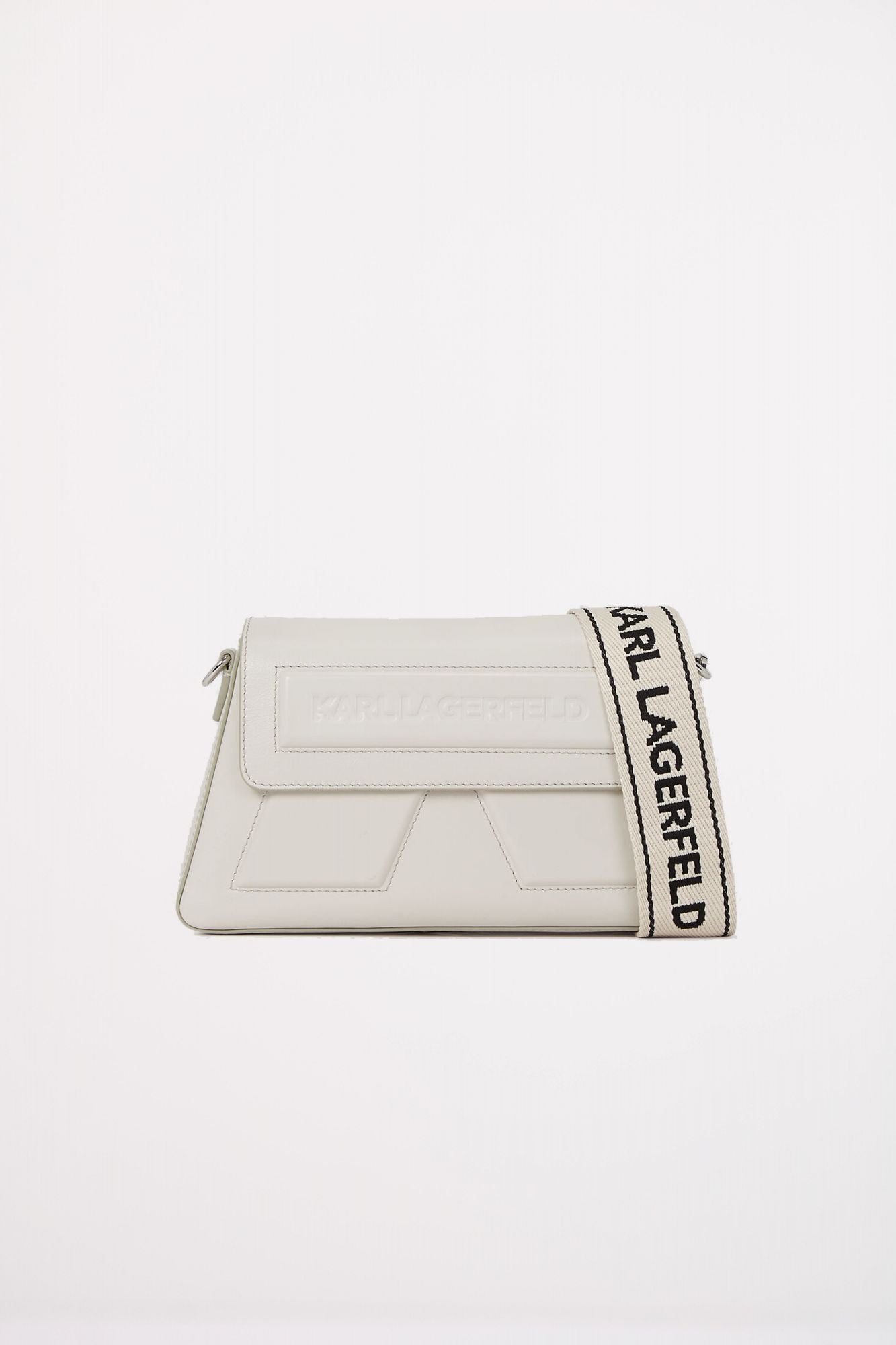 KARL LAGERFELD IKON K SOFT WEBBING CROSSB en color BLANCO (1)
