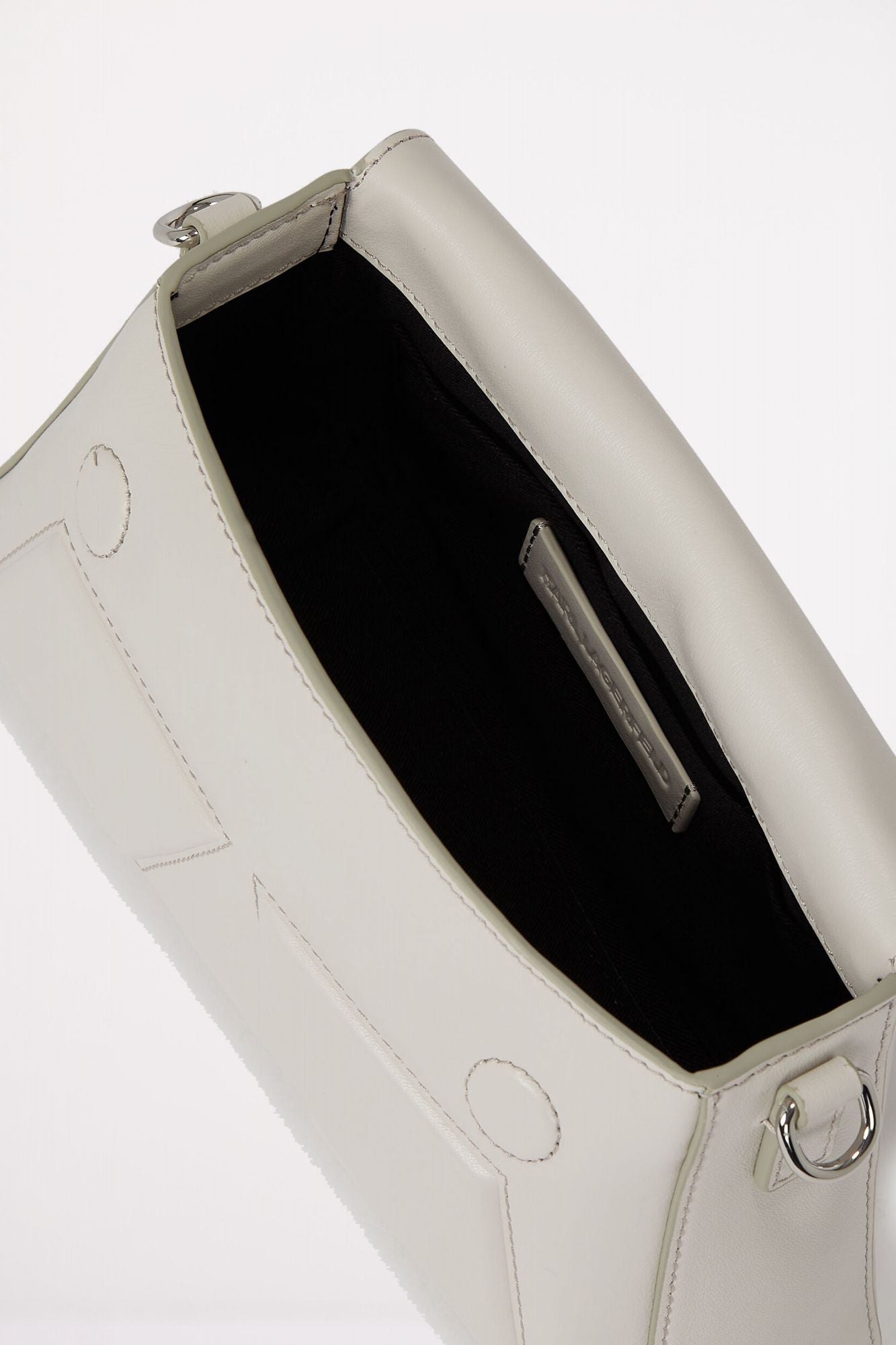 KARL LAGERFELD IKON K SOFT WEBBING CROSSB en color BLANCO (3)