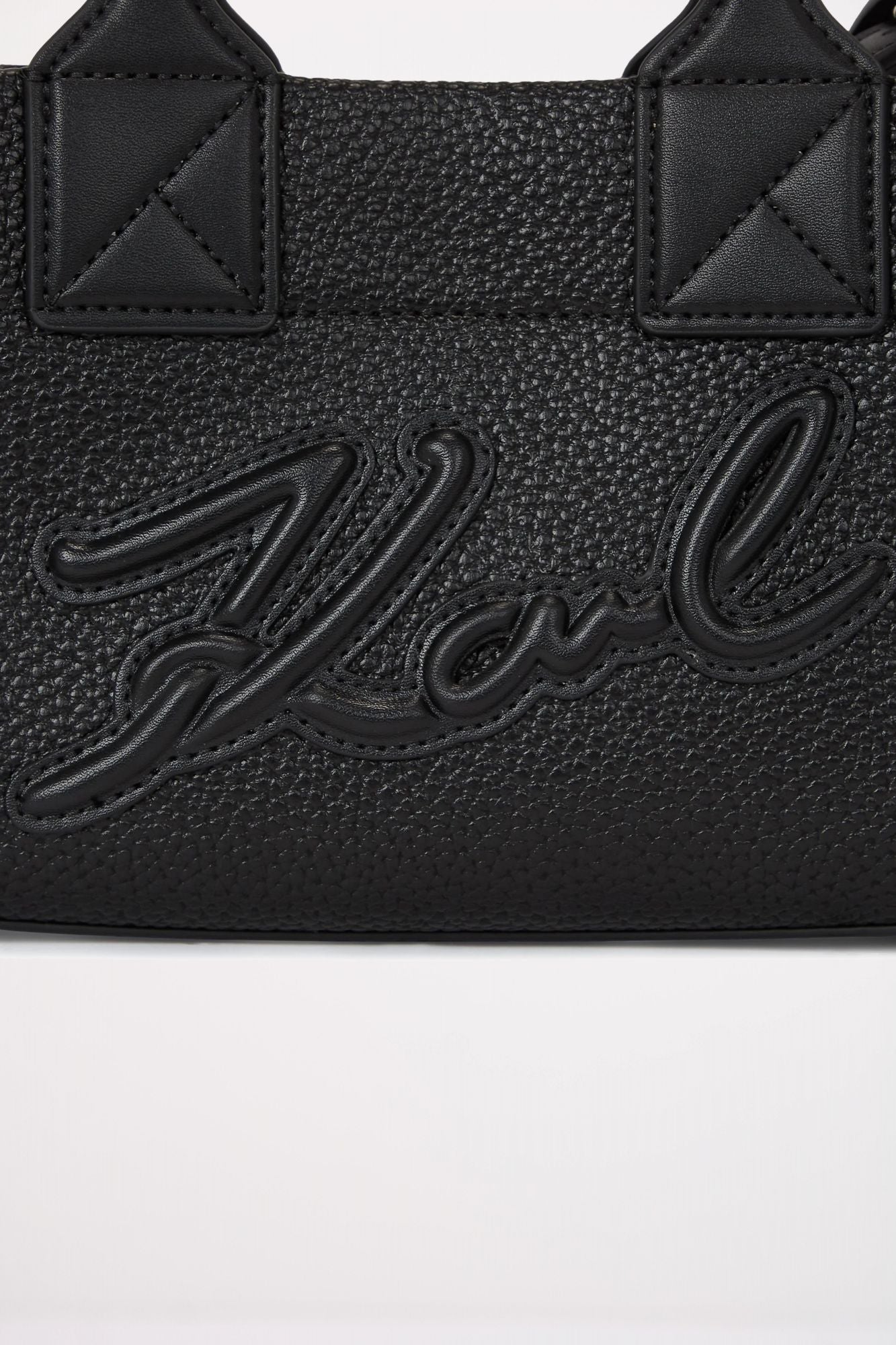 KARL LAGERFELD K SKUARE SM TOTE GRAINY en color NEGRO (4)
