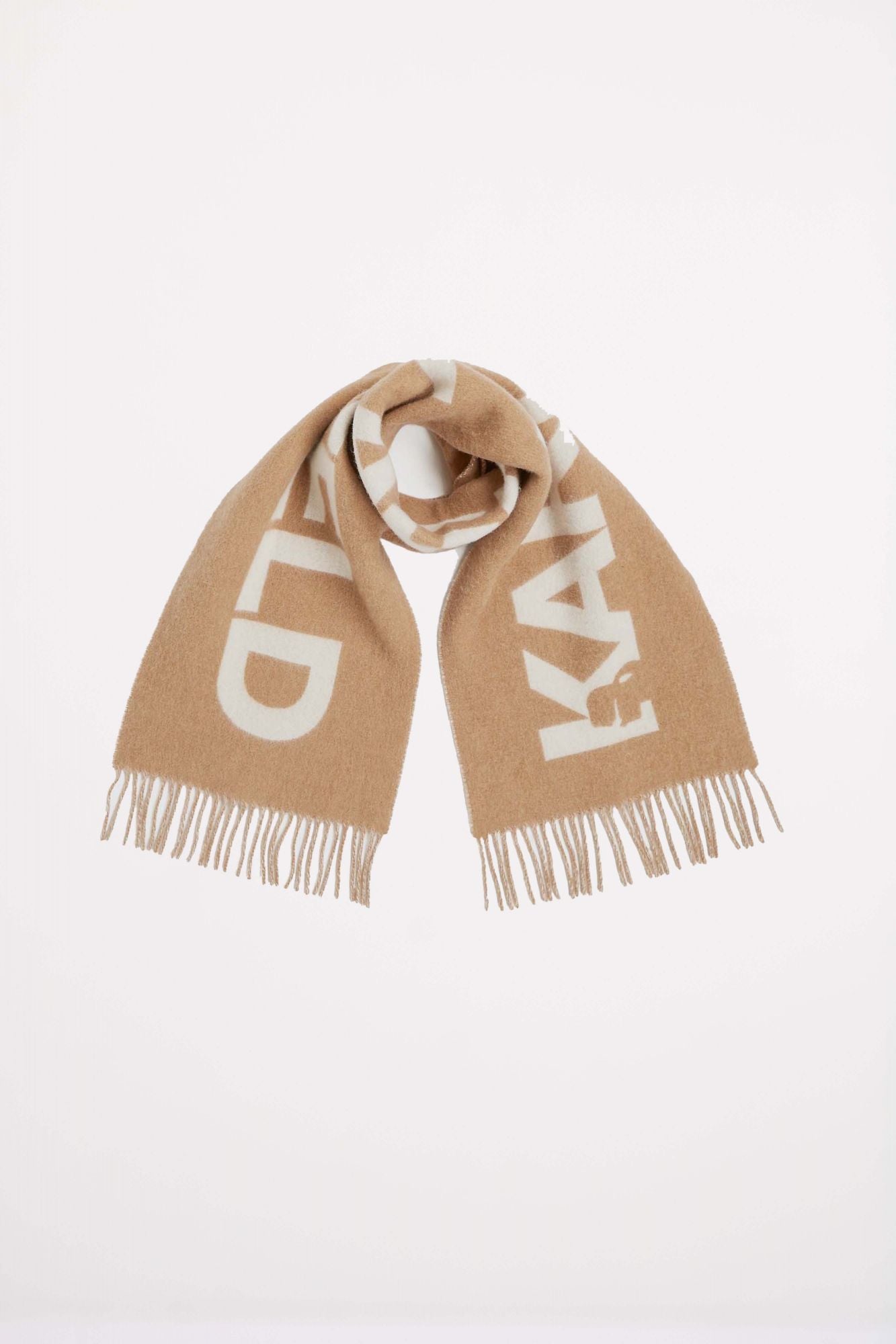 KARL LAGERFELD K ESSENTIAL JKRD WOVEN SCARF en color MARRON CLARO (3)